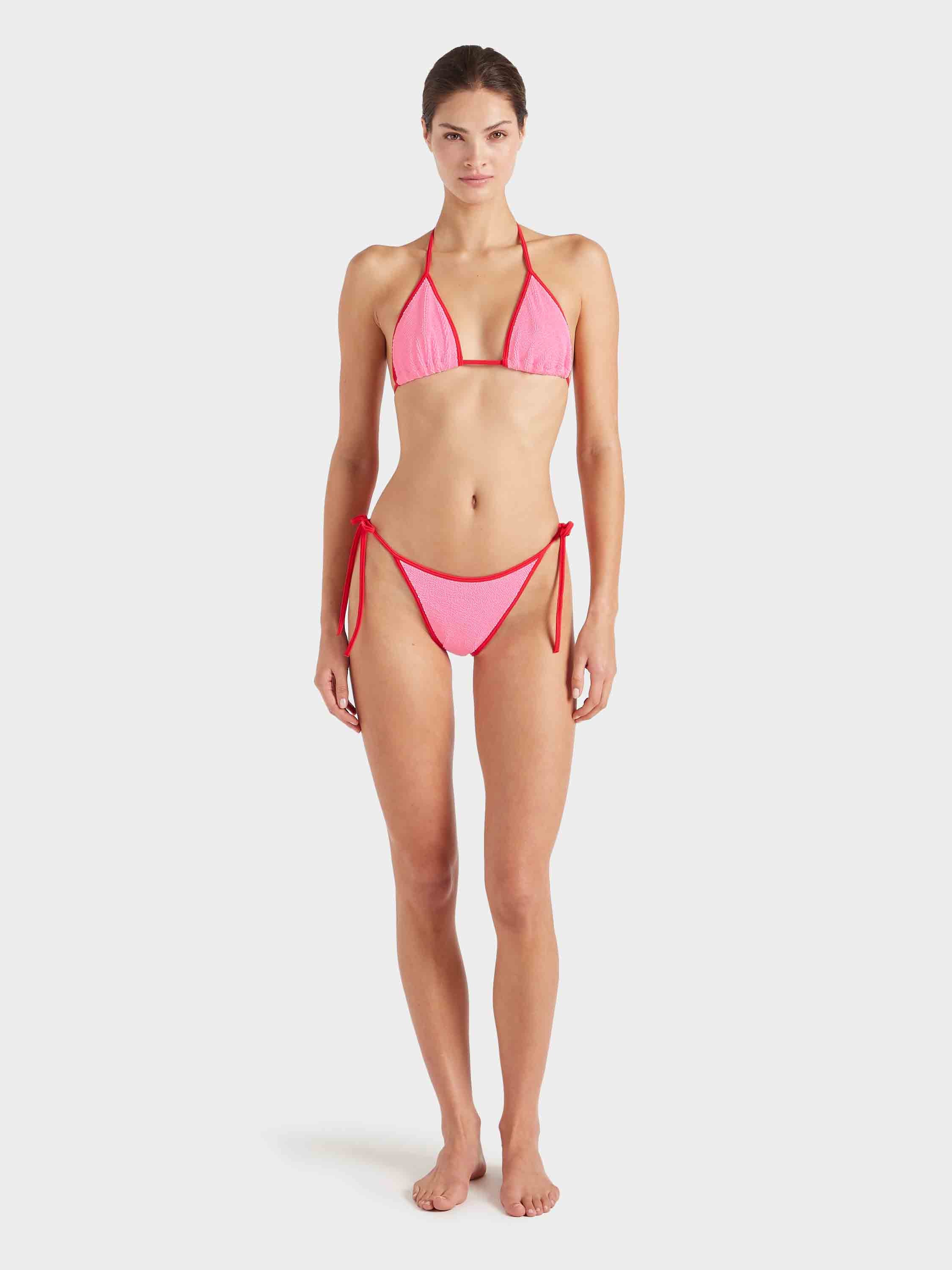 Gina Bikini Contrast - Bubblegum/Red