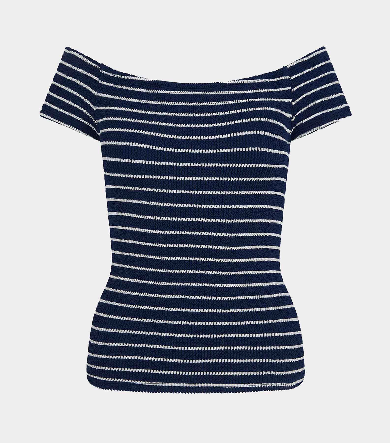 Grace Top - Navy/White Stripe