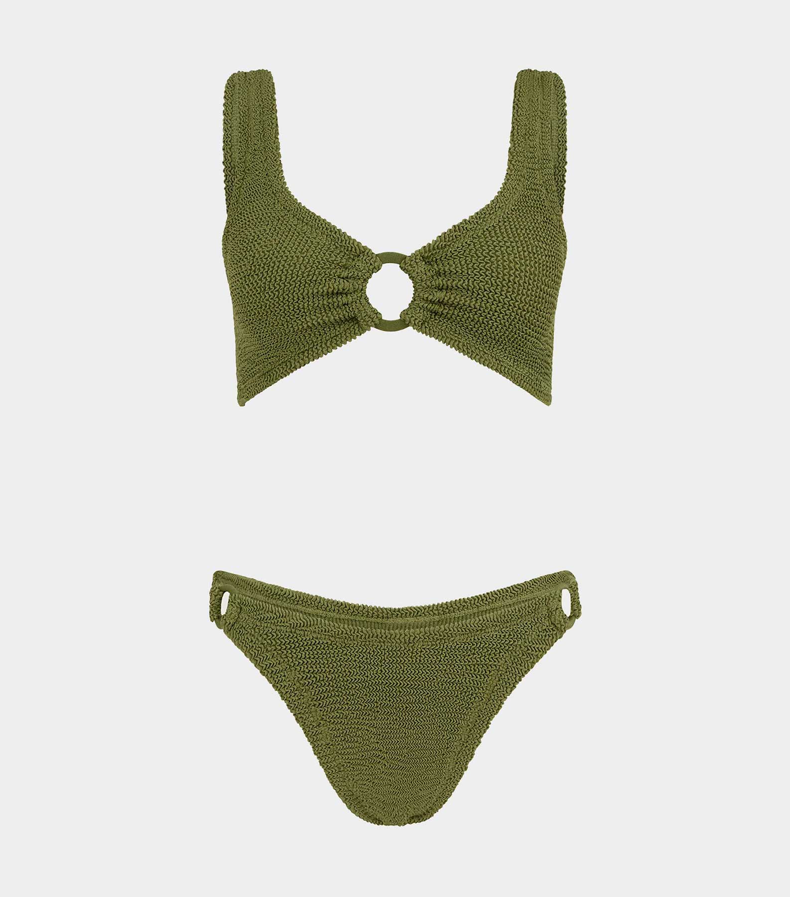 Hallie Bikini - Metallic Moss