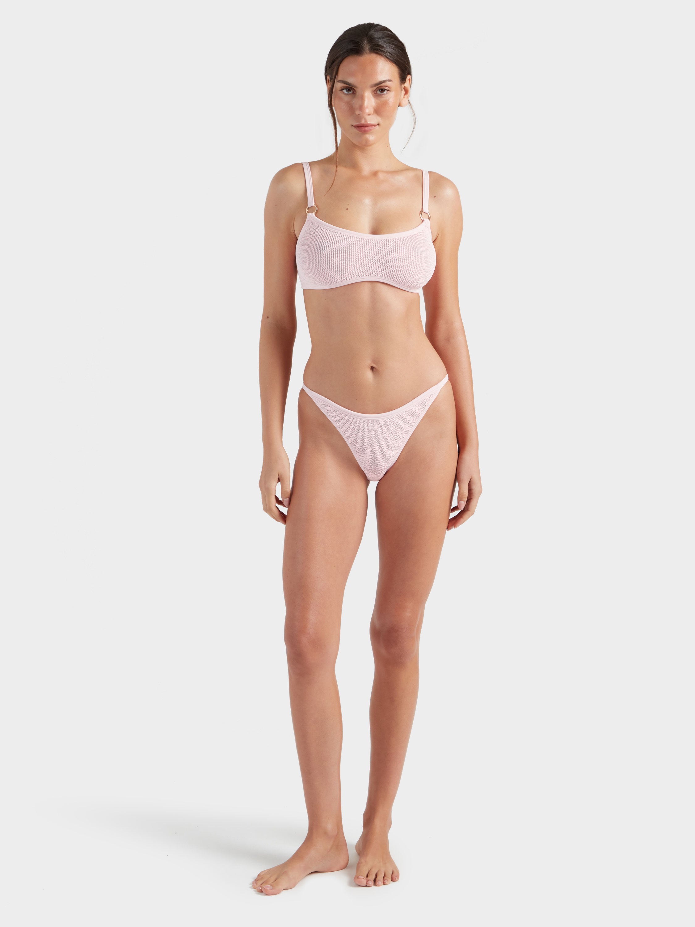 Iris With Gold Hoops Bikini - Ballet Pink