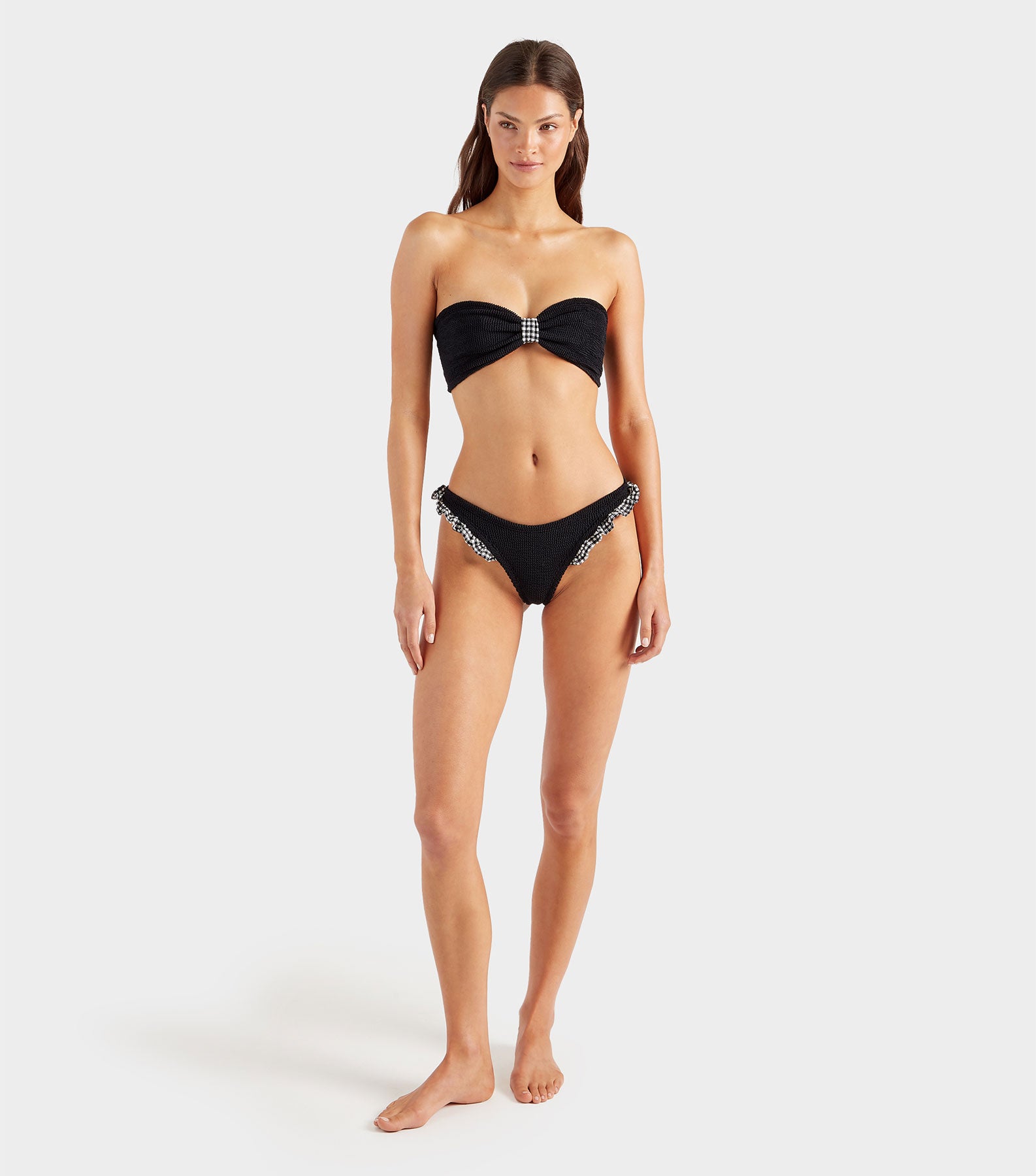 Jean Bikini - Black Gingham