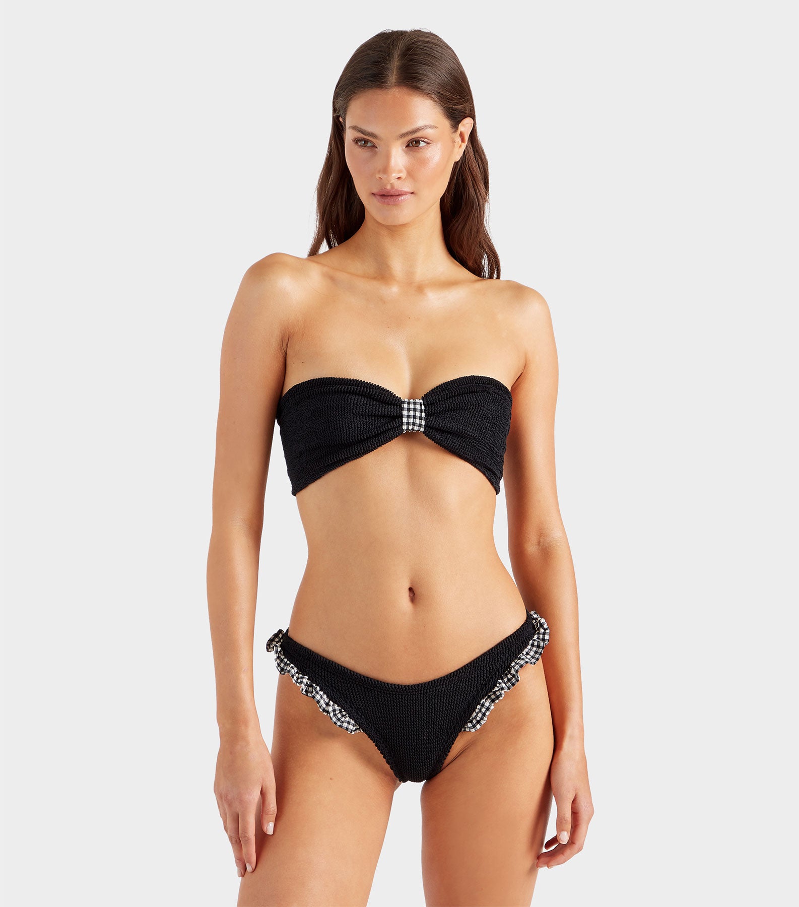 Jean Bikini - Black Gingham