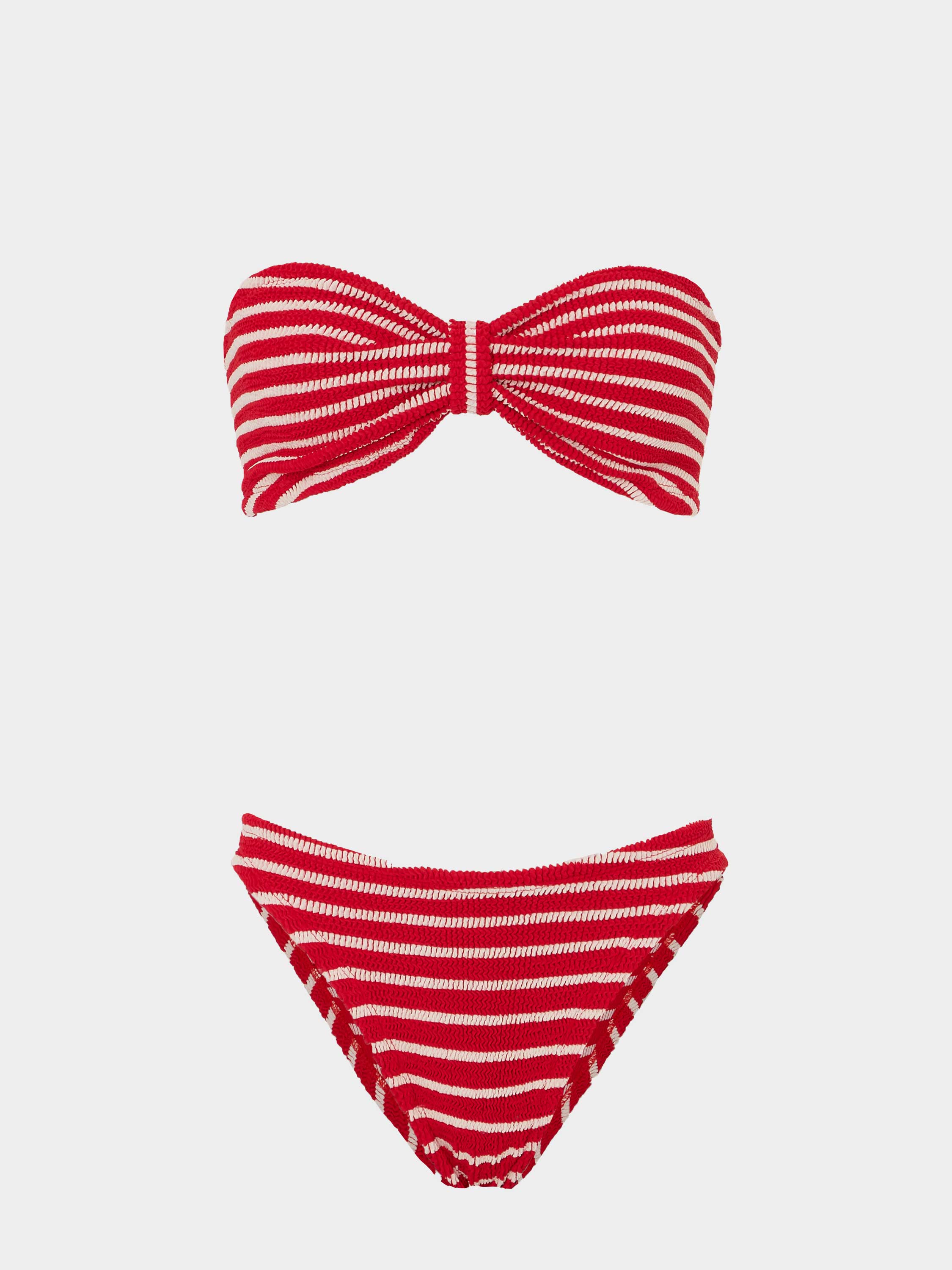 Jean Bikini - Red/White Stripe