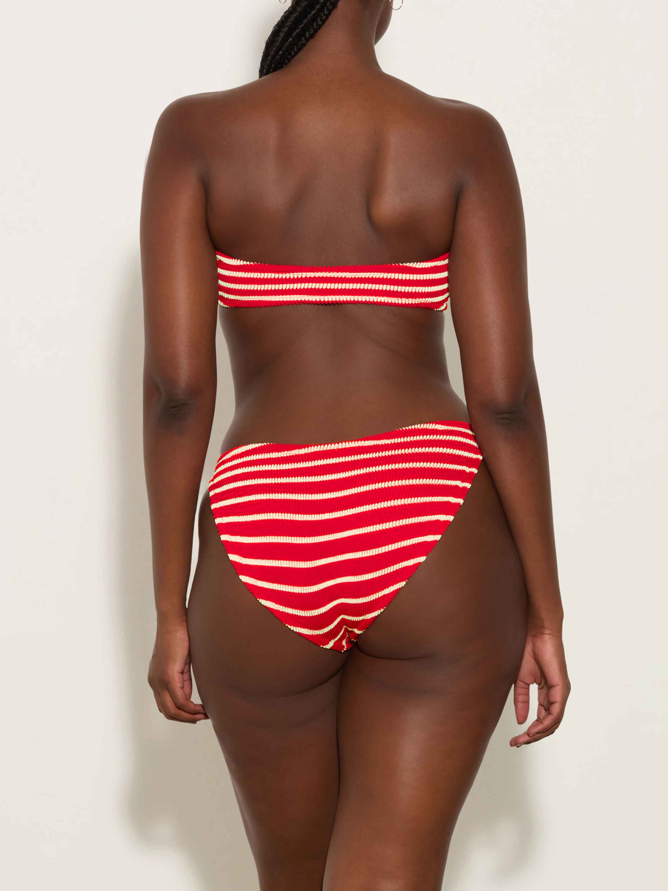 Jean Bikini - Red/White Stripe