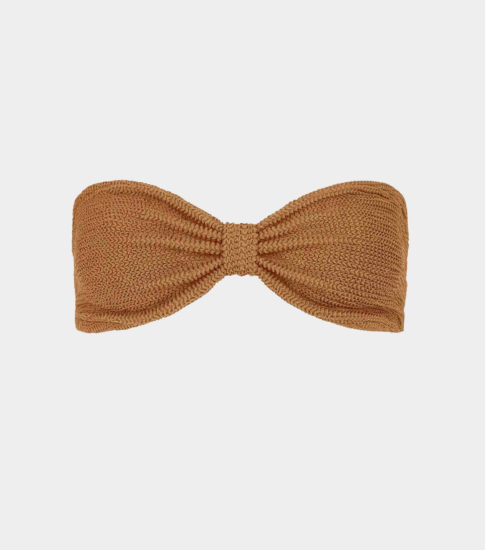 Jean Bikini Top - Metallic Cocoa