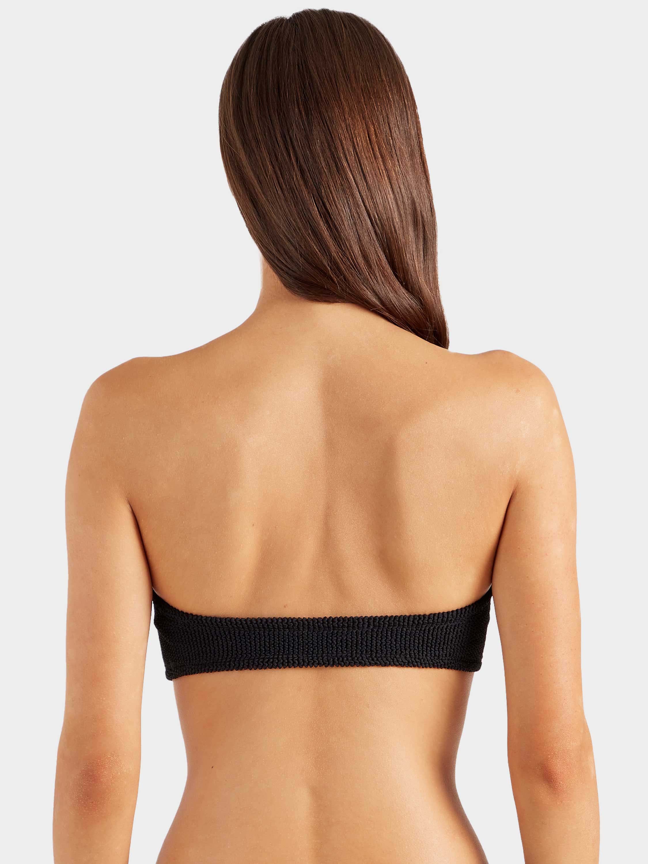 Jean Bikini Top - Black