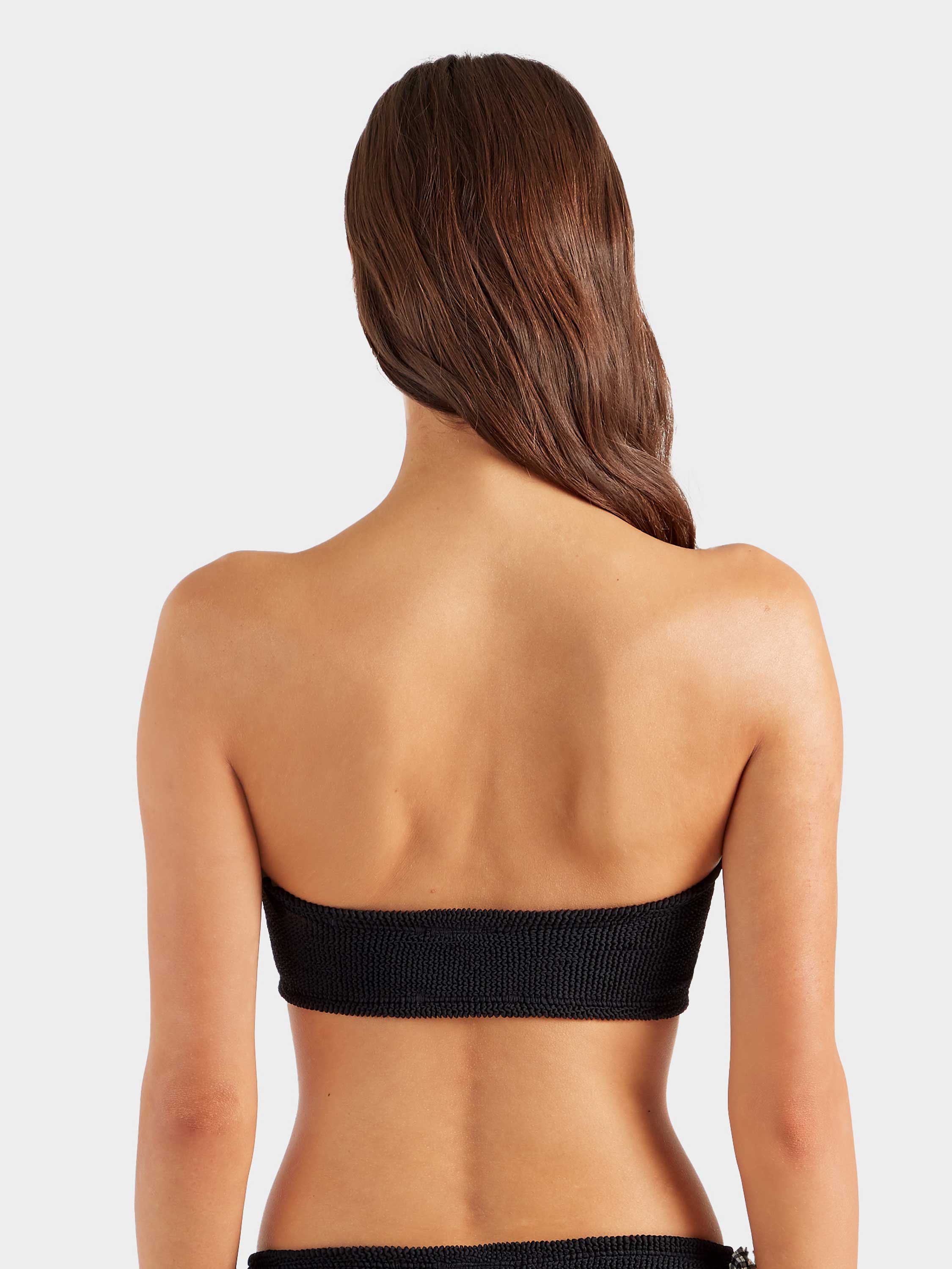 Jean Bikini Top - Black Gingham
