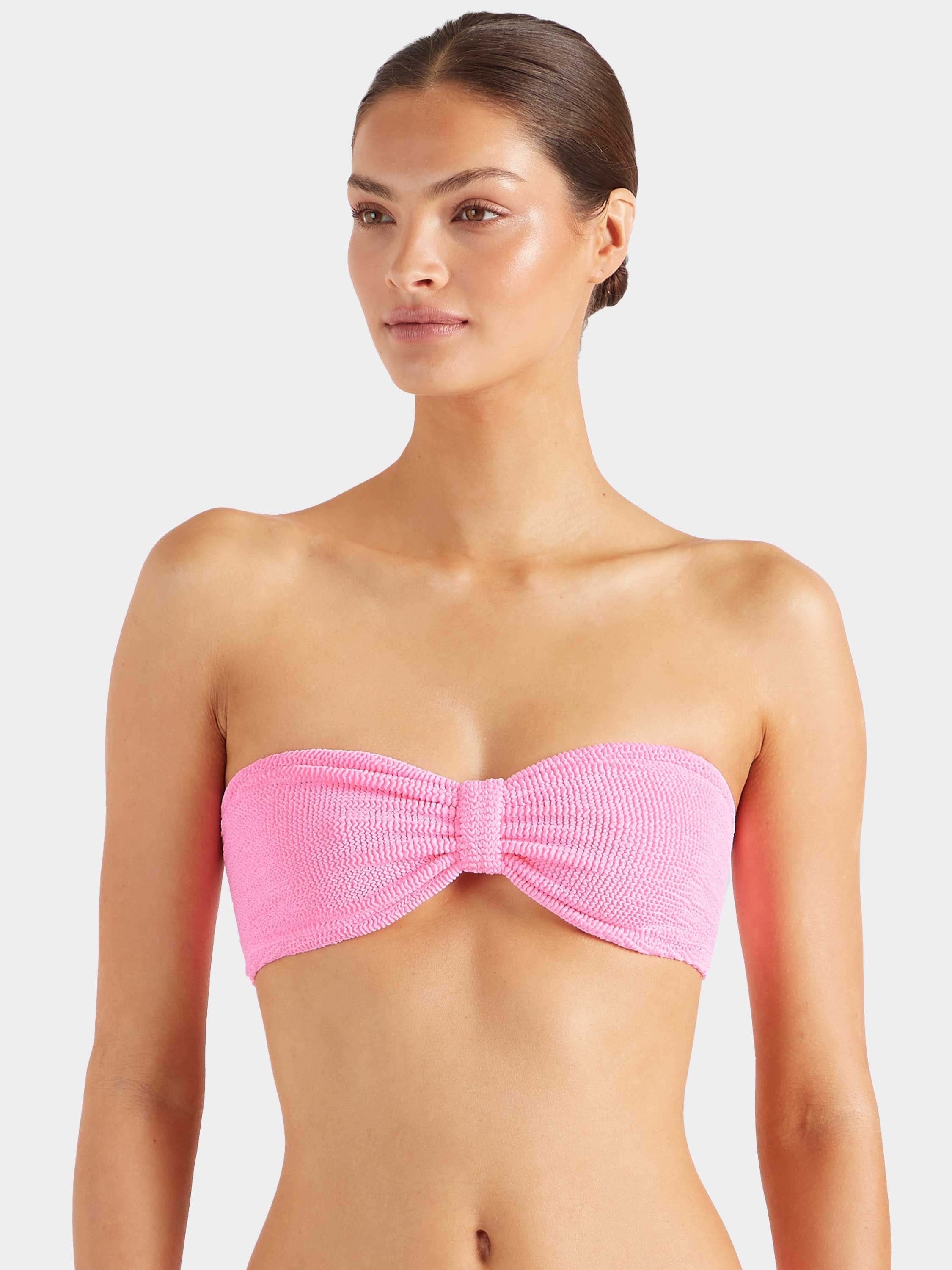 Jean Bikini Top - Bubblegum