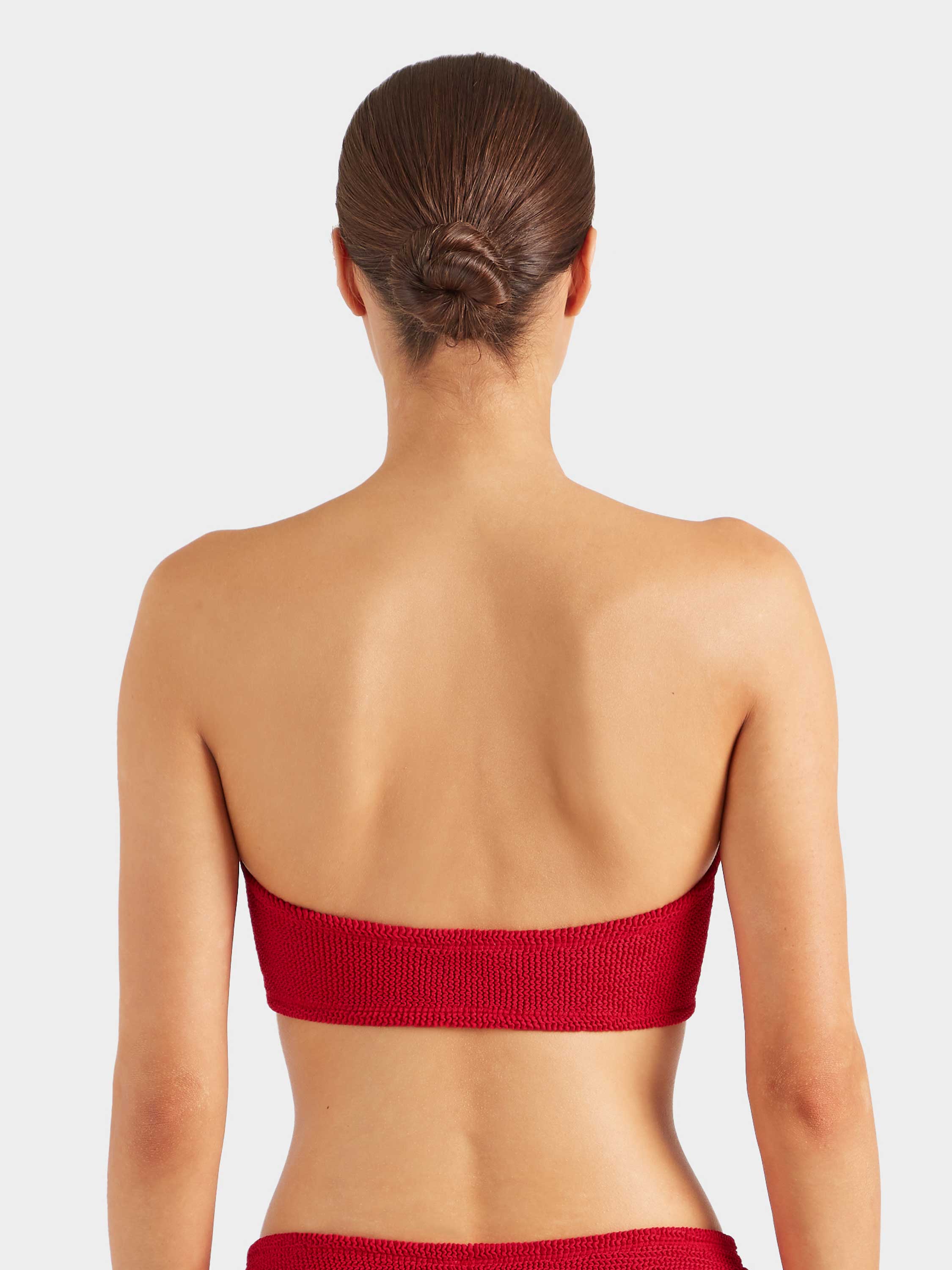 Jean Bikini Top - Red Gingham