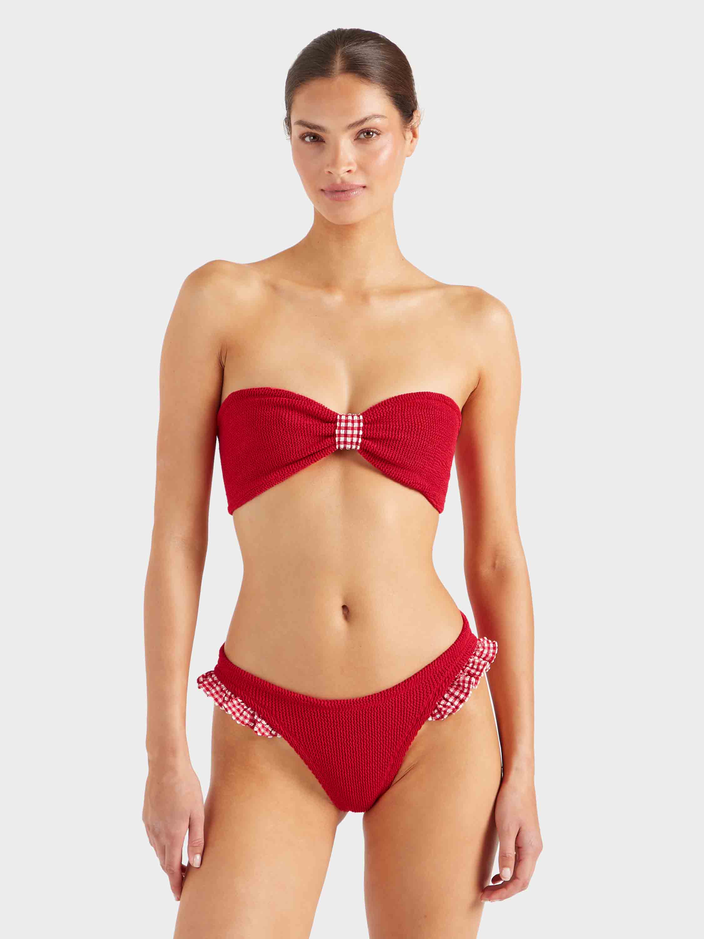 Jean Bikini - Red Gingham