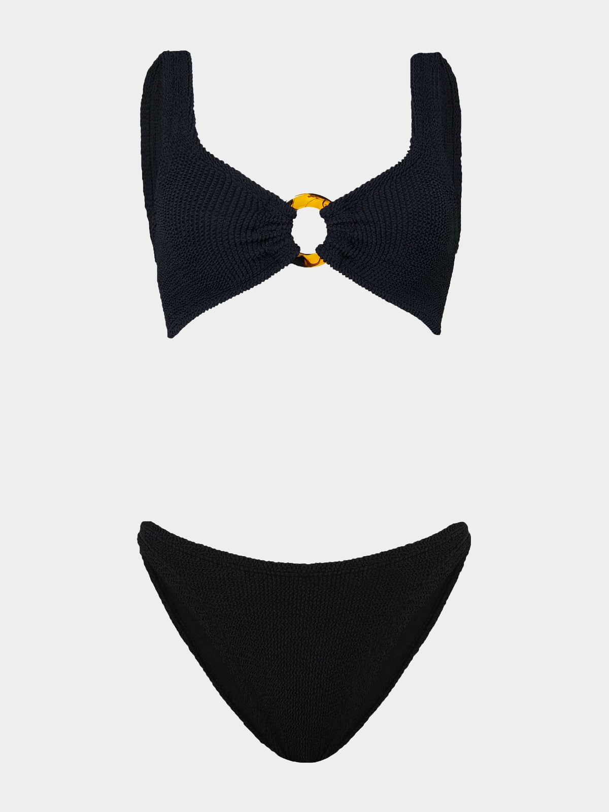 Black Julia Bikini with tortoiseshell hoop