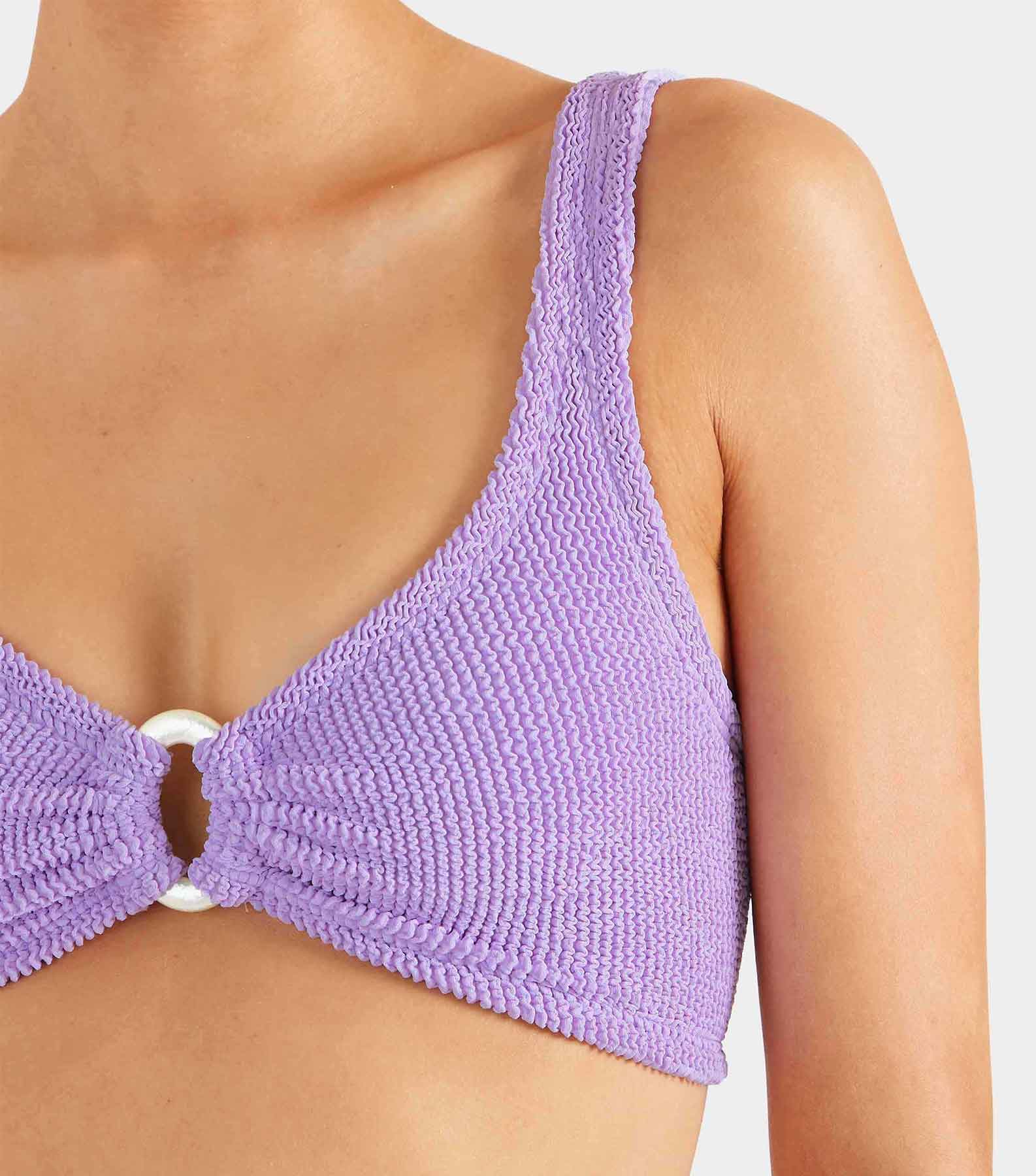 Julia Bikini With Pearly Hoop - Lilac