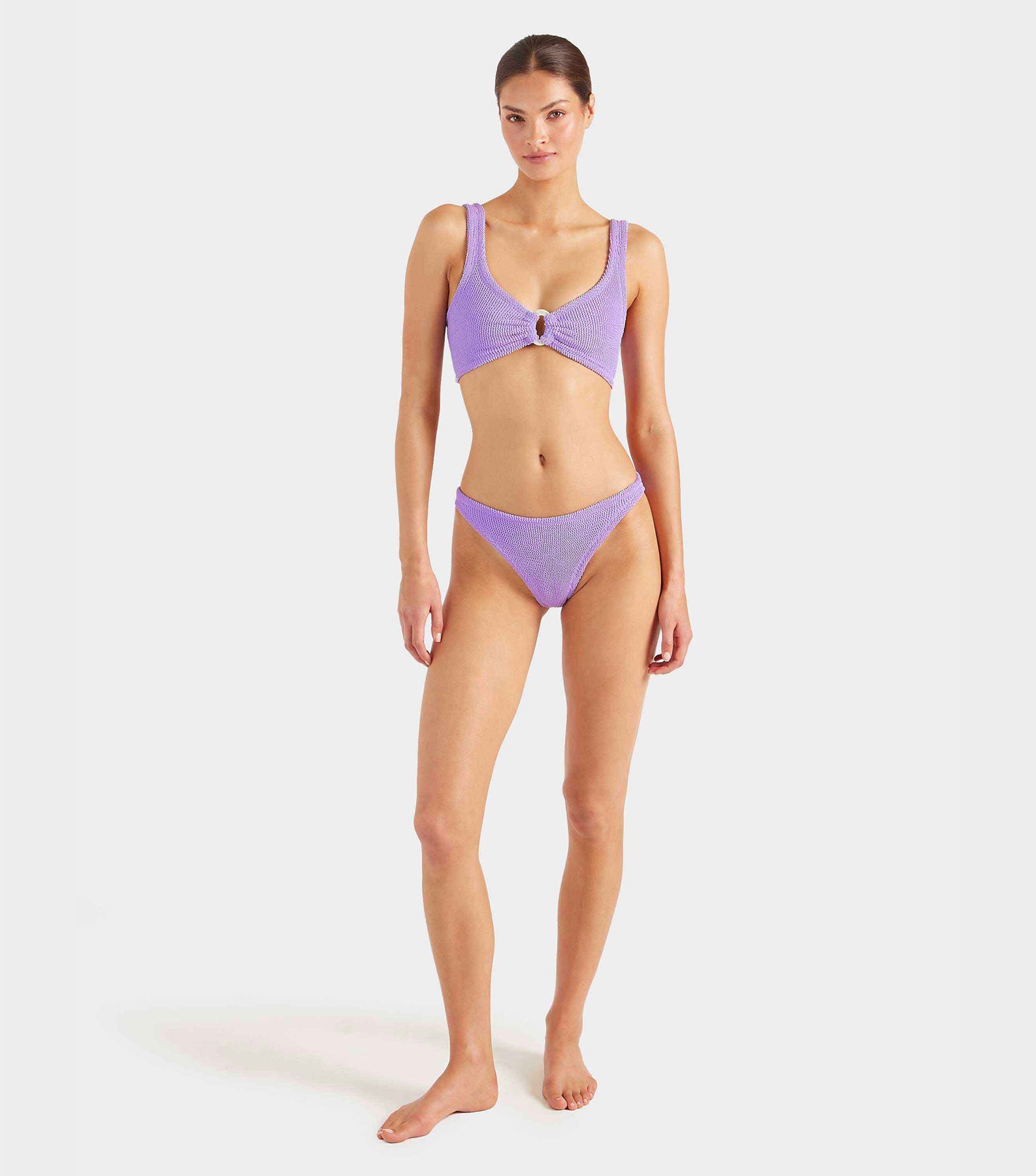 Julia Bikini With Pearly Hoop - Lilac