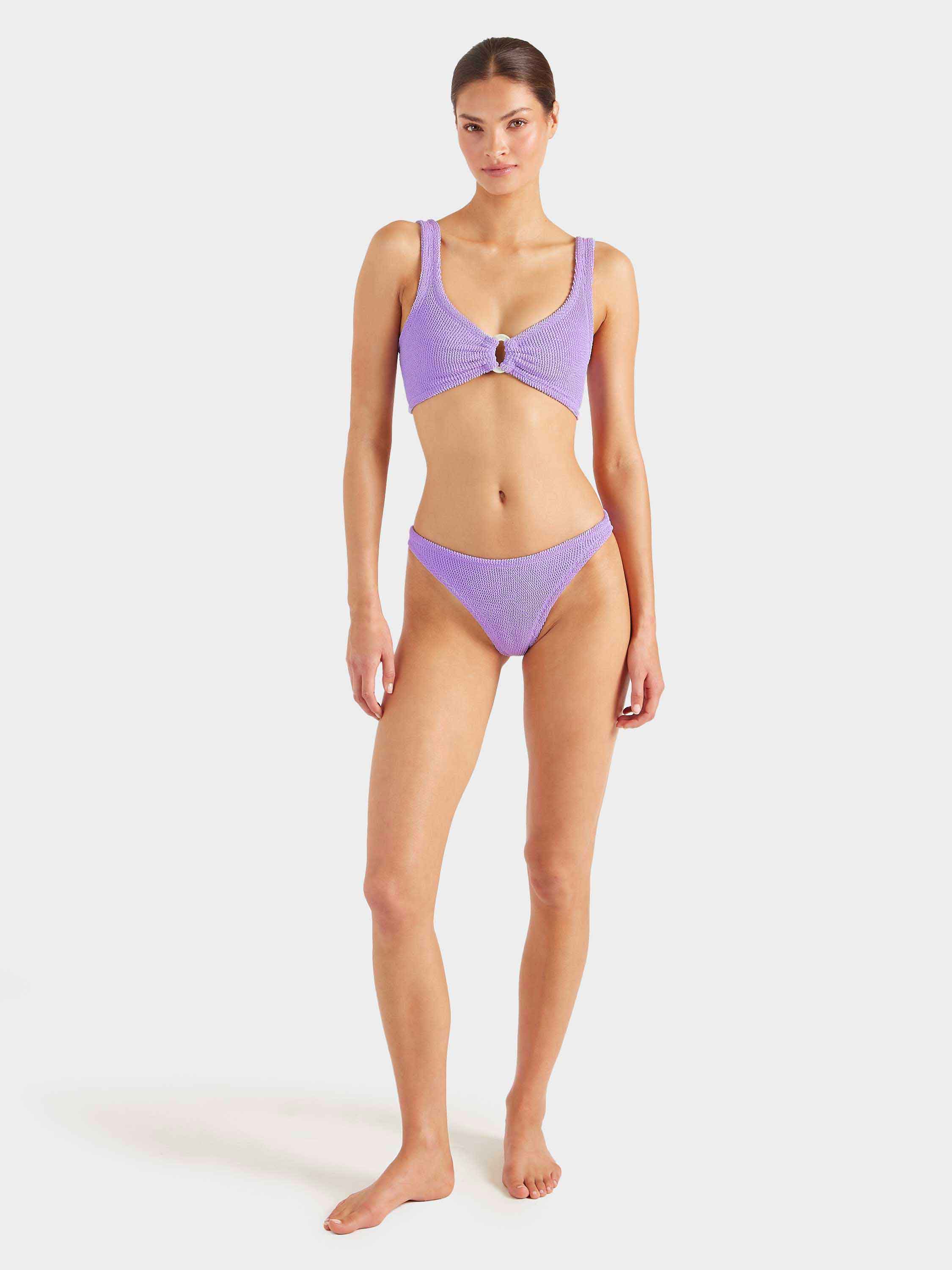 Julia Bikini With Pearly Hoop - Lilac
