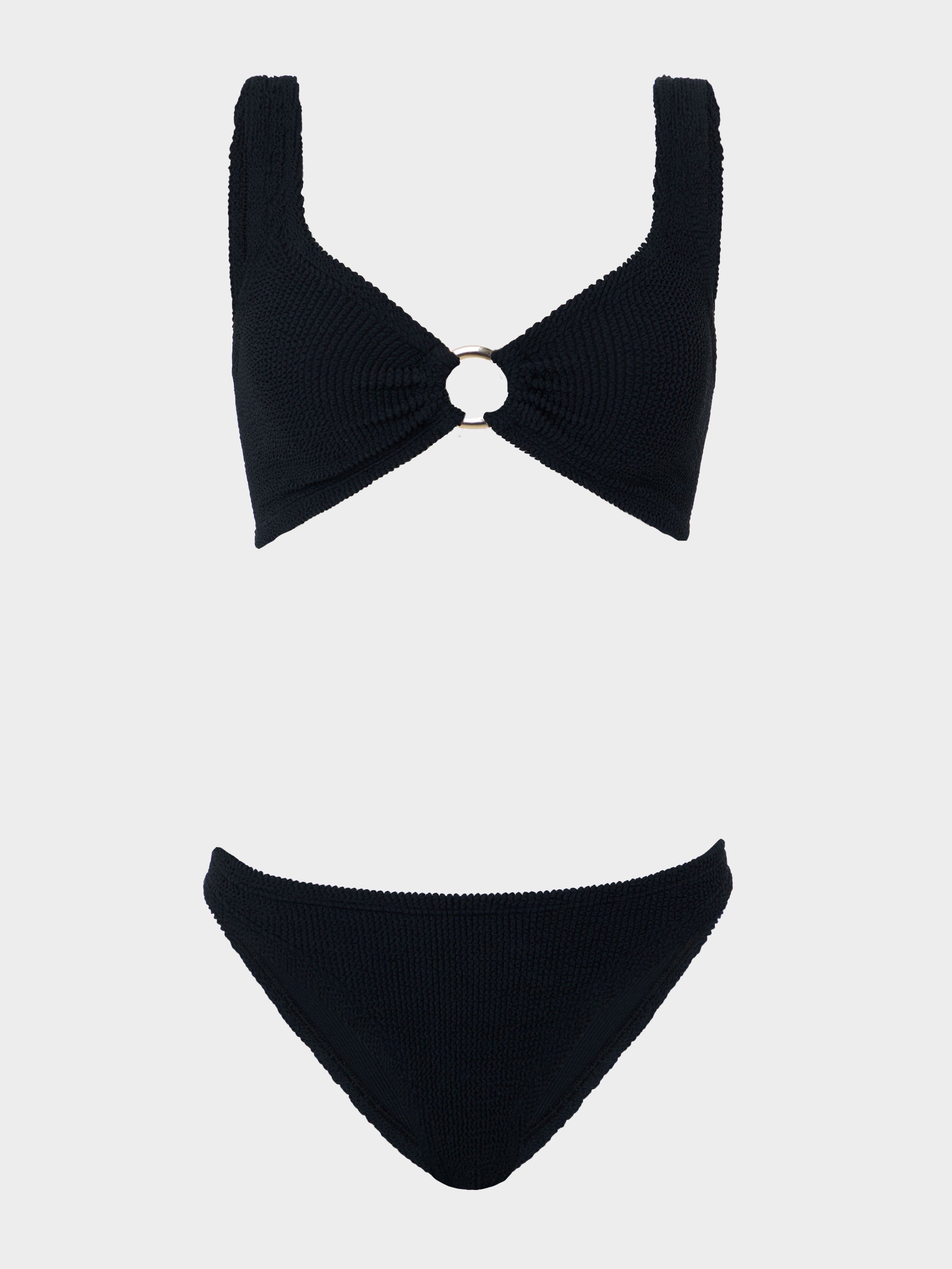 Julia With Gold Hoop Bikini - Black