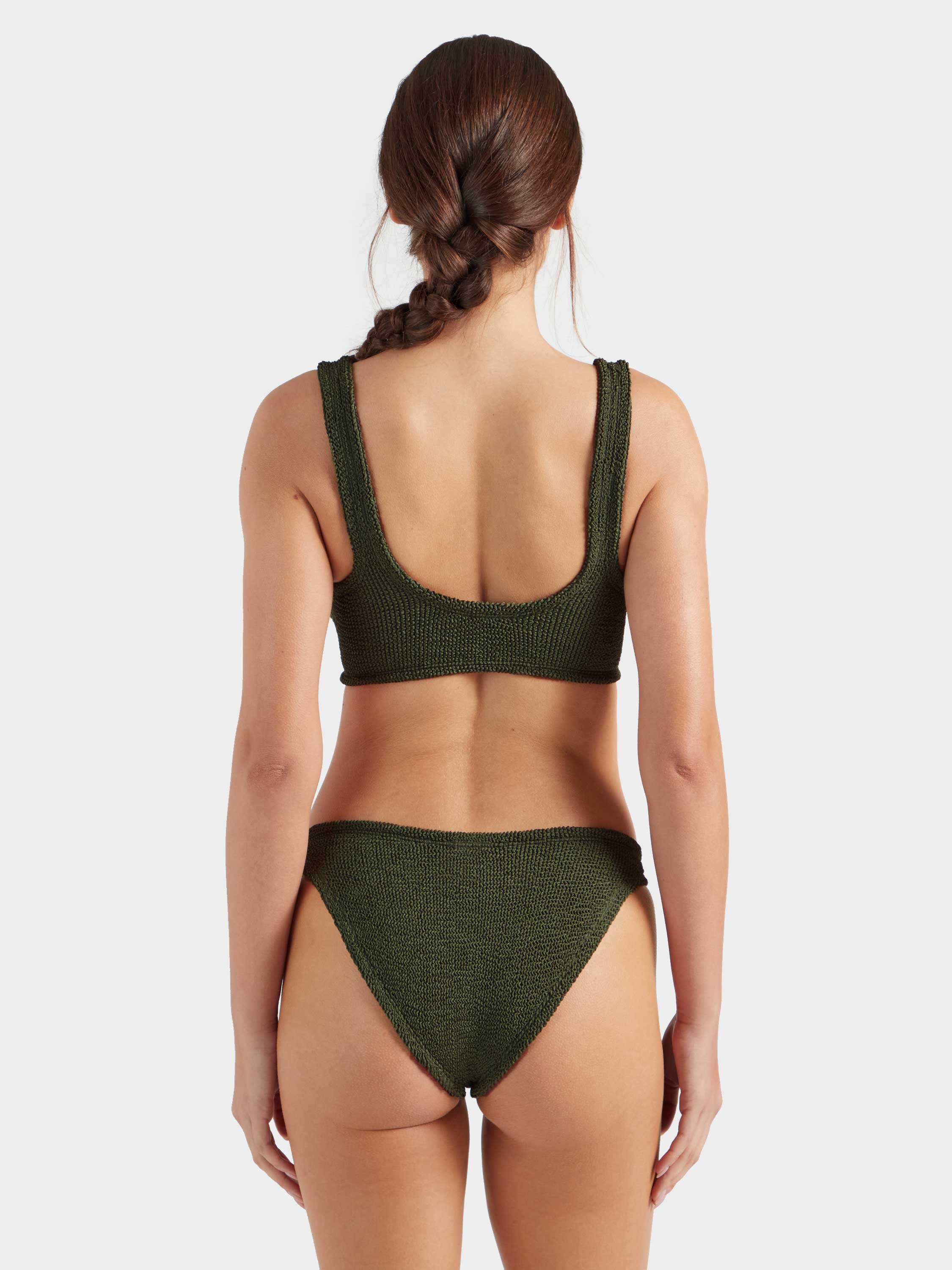 Julia With Gold Hoop Bikini - Metallic Khaki