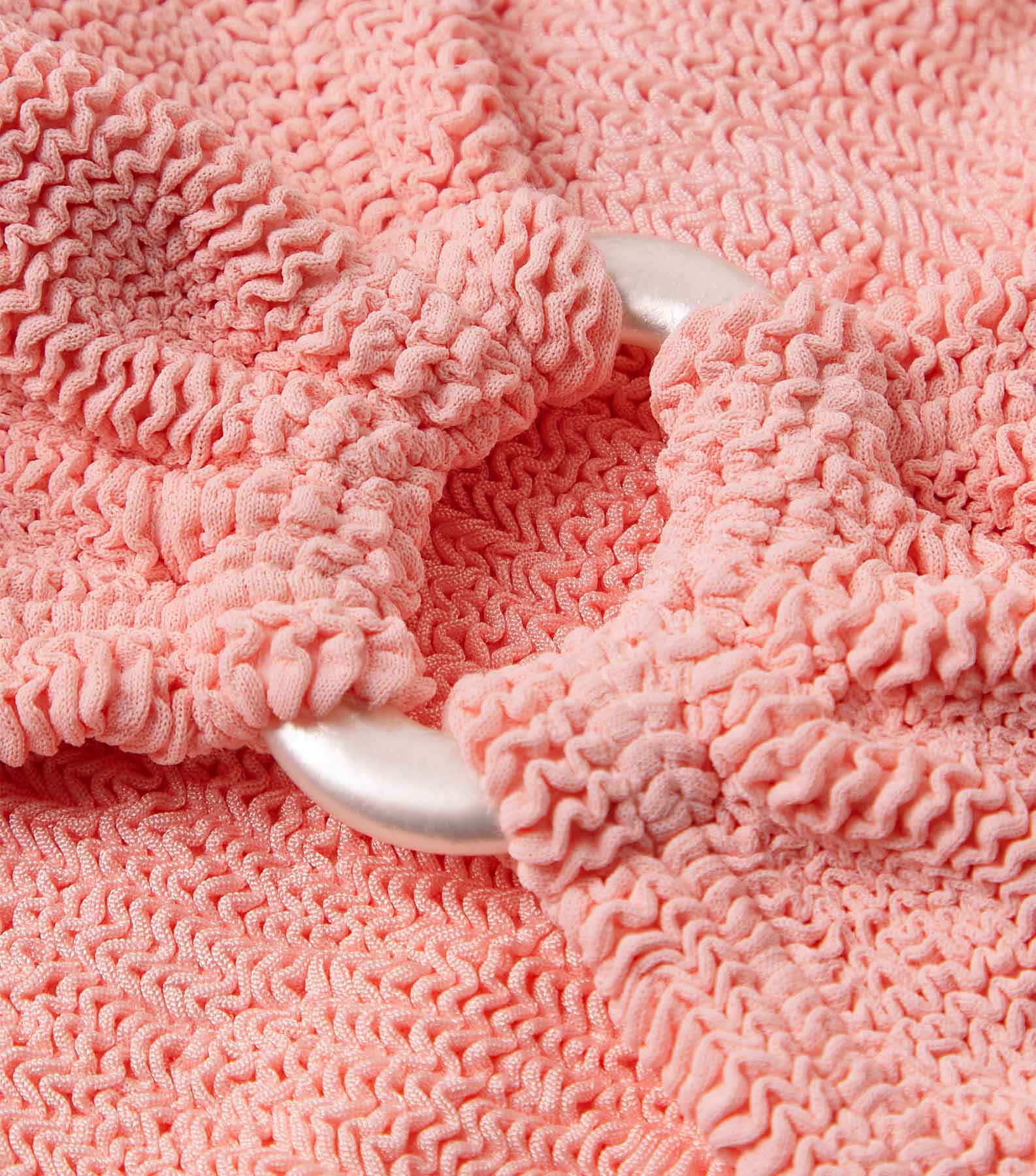 Julia Bikini With Pearly Hoop - Peach