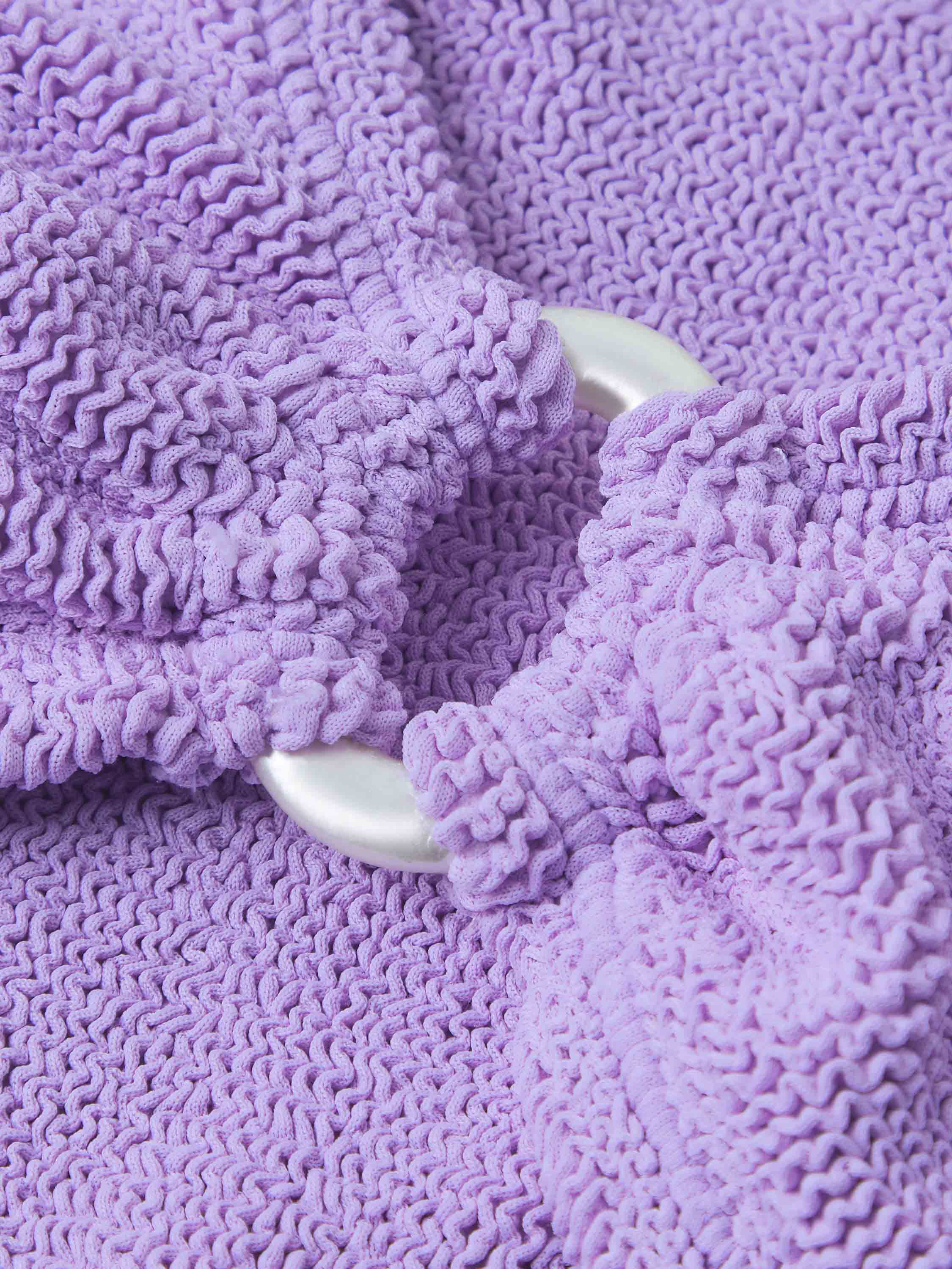 Misty Bikini With Pearly Hoop - Lilac