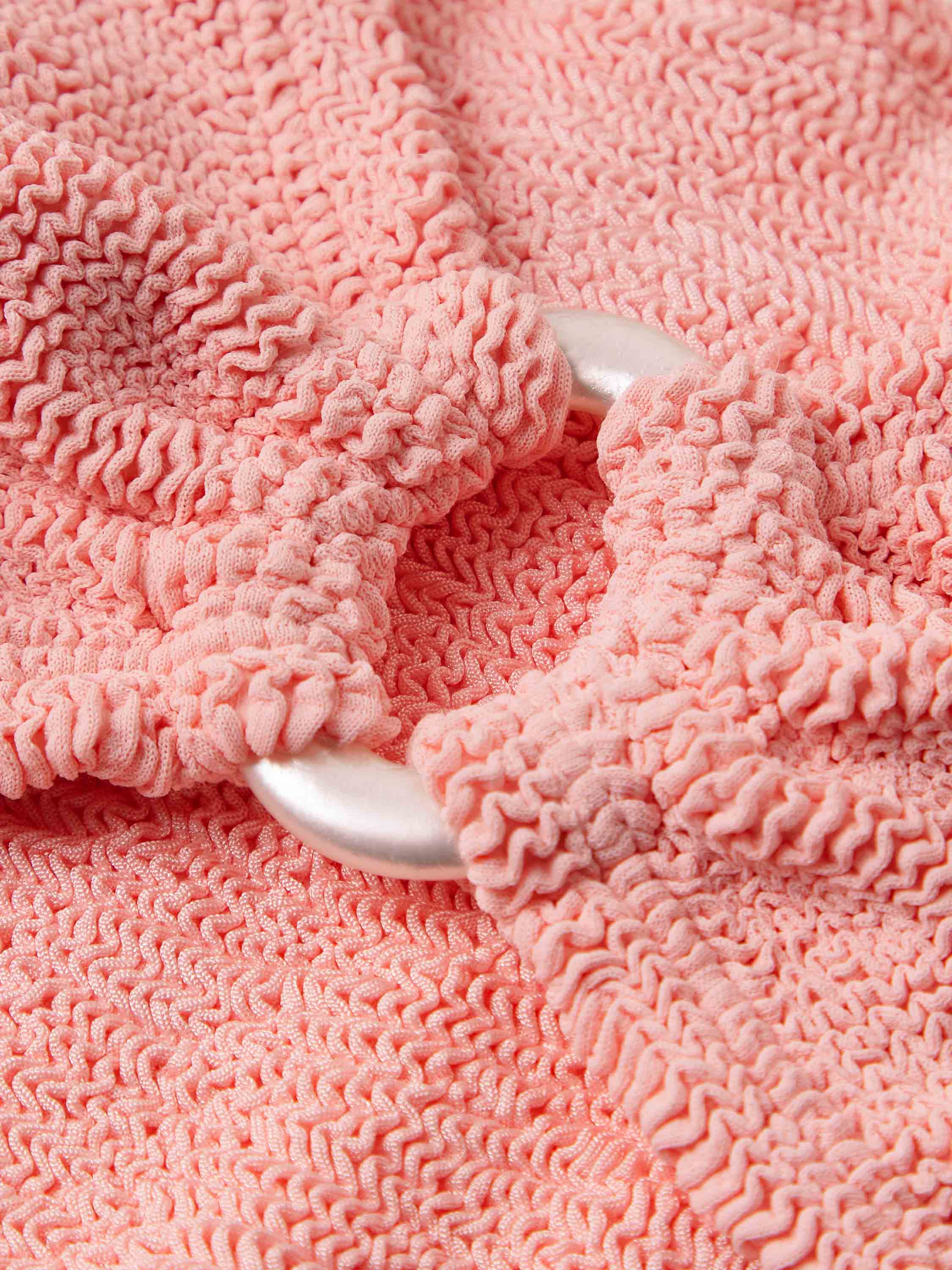 Julia Bikini With Pearly Hoop - Peach