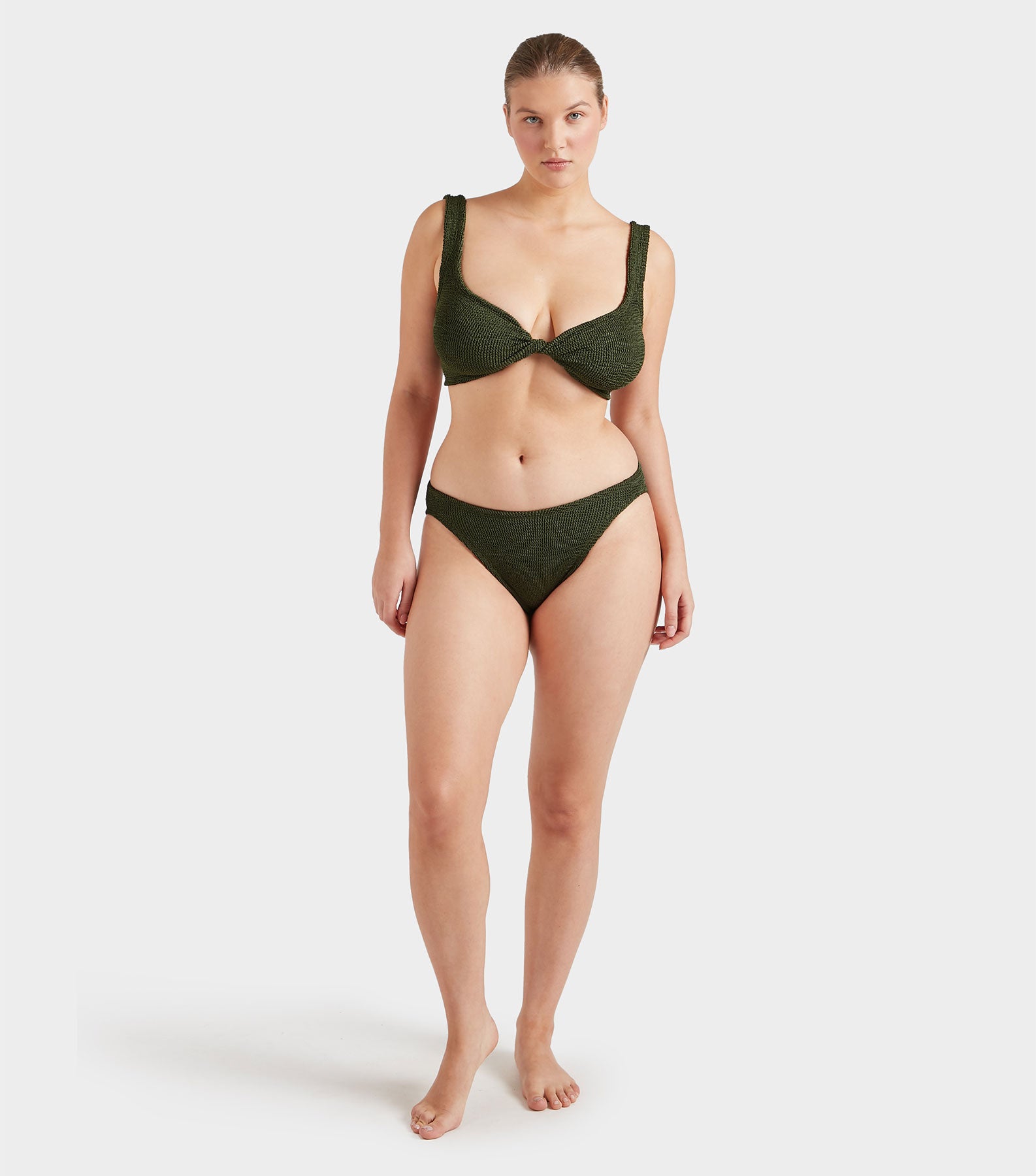 Juno Bikini - Metallic Khaki