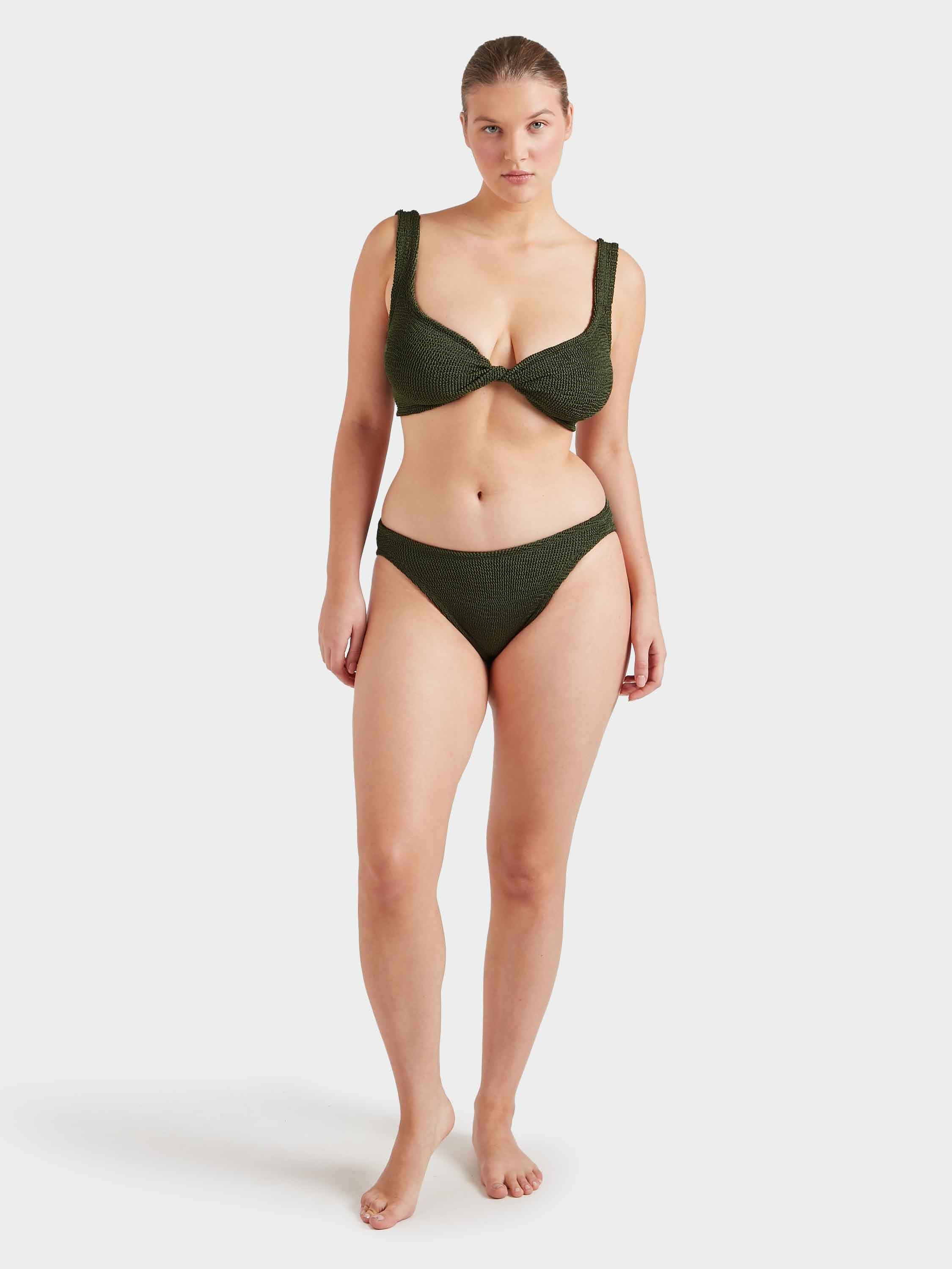 Juno Bikini - Metallic Khaki