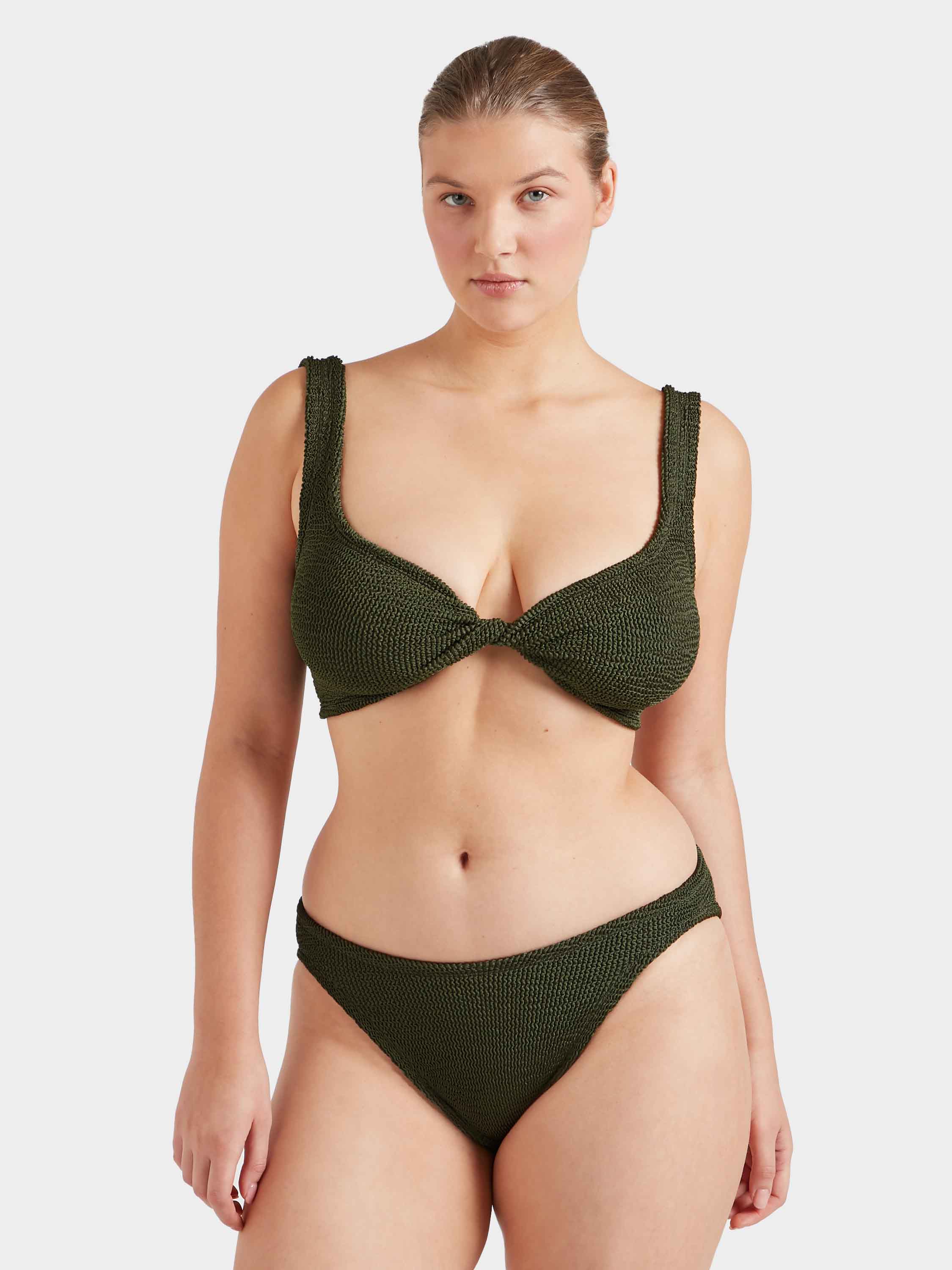 Juno Bikini - Metallic Khaki
