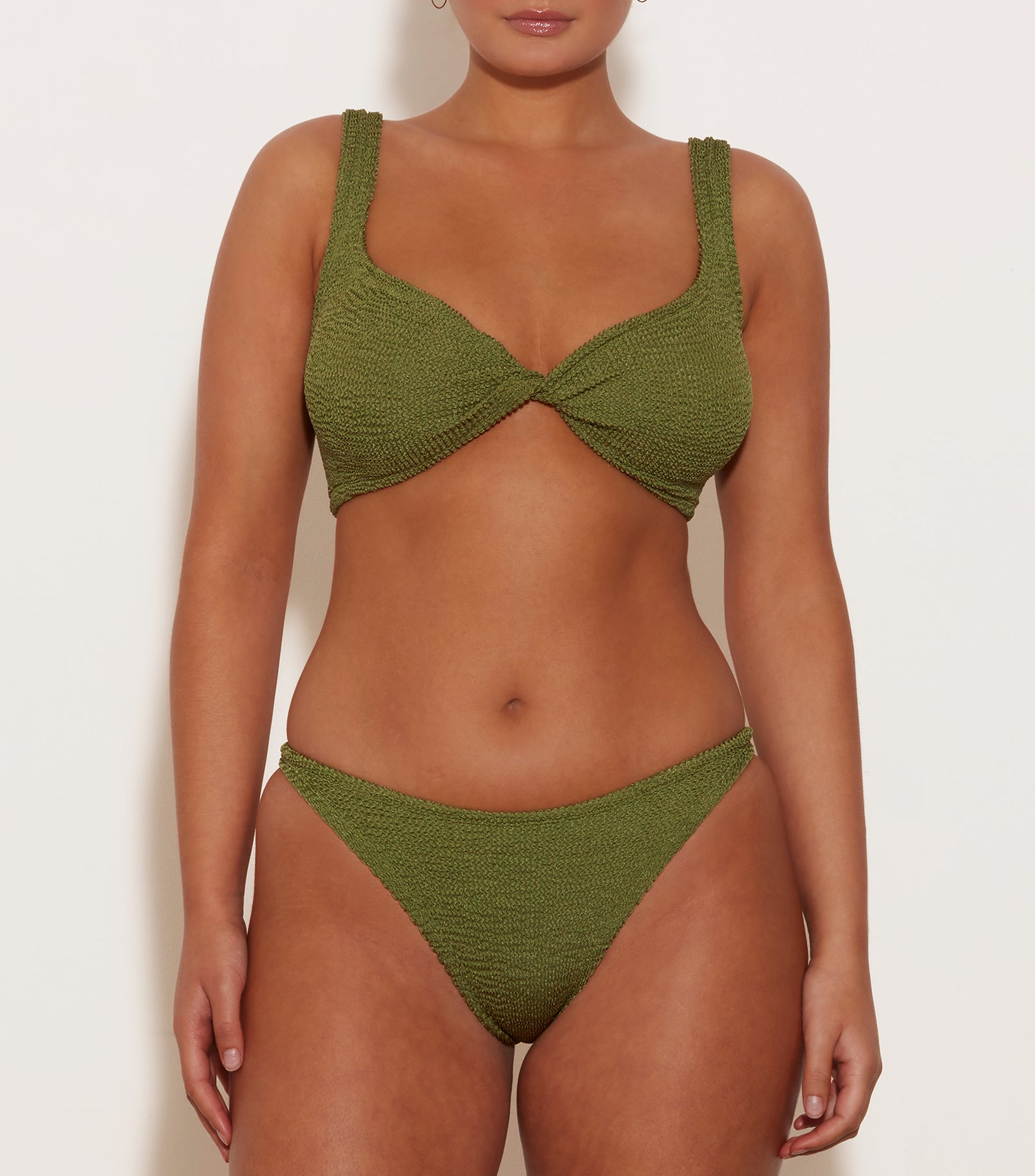 Juno Bikini - Metallic Moss