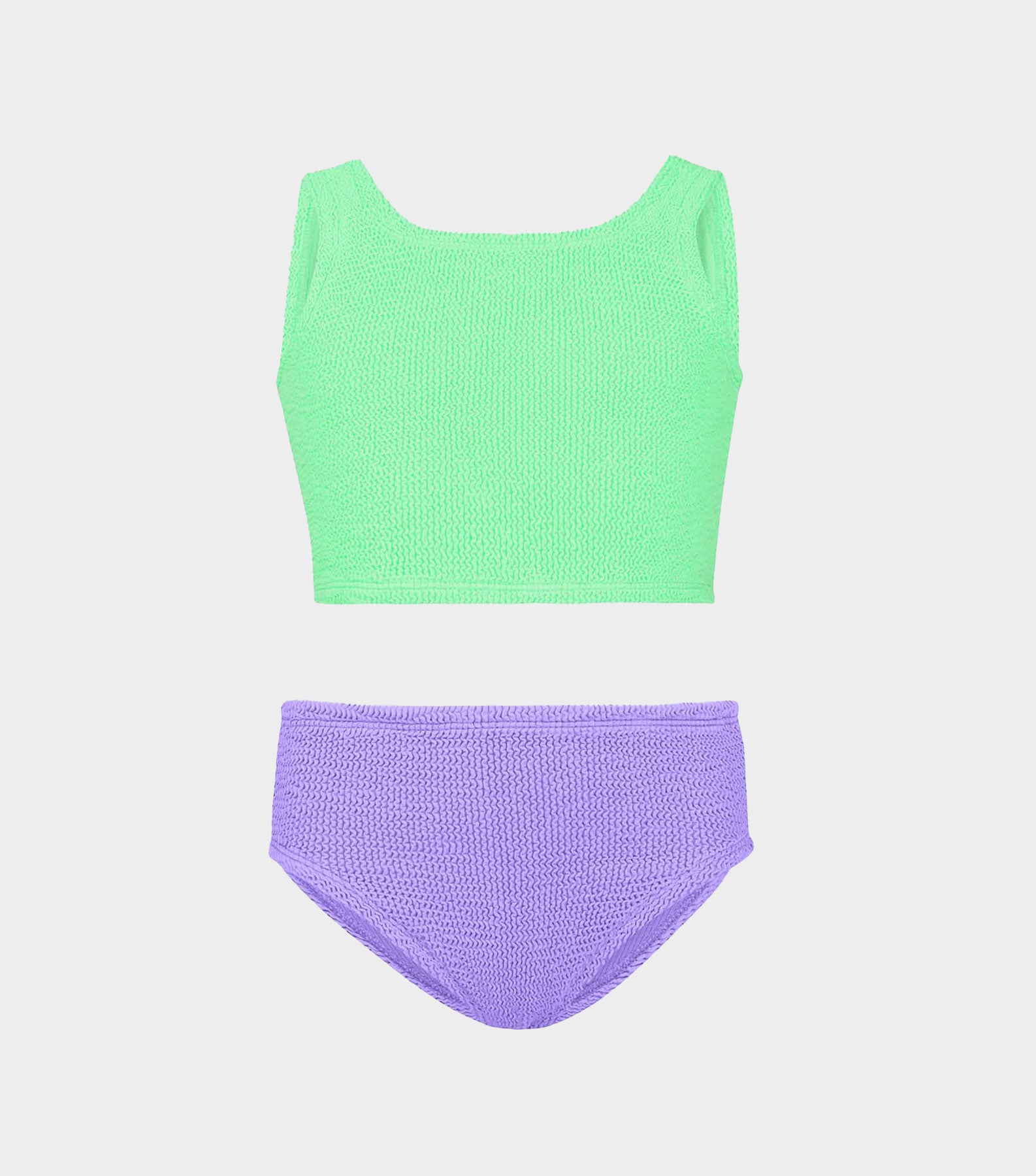 Kids Duo Lyra Bikini (Ages 3 to 6) - Lime/Lilac