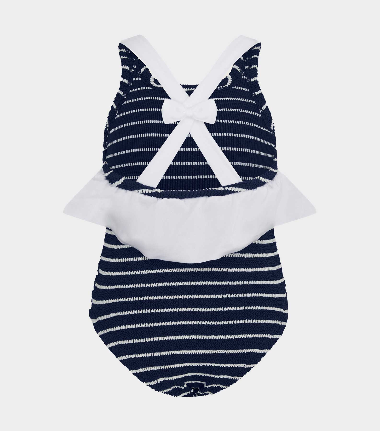Kids Lara Swim (Ages 7 to 12) - Navy/White Stripe