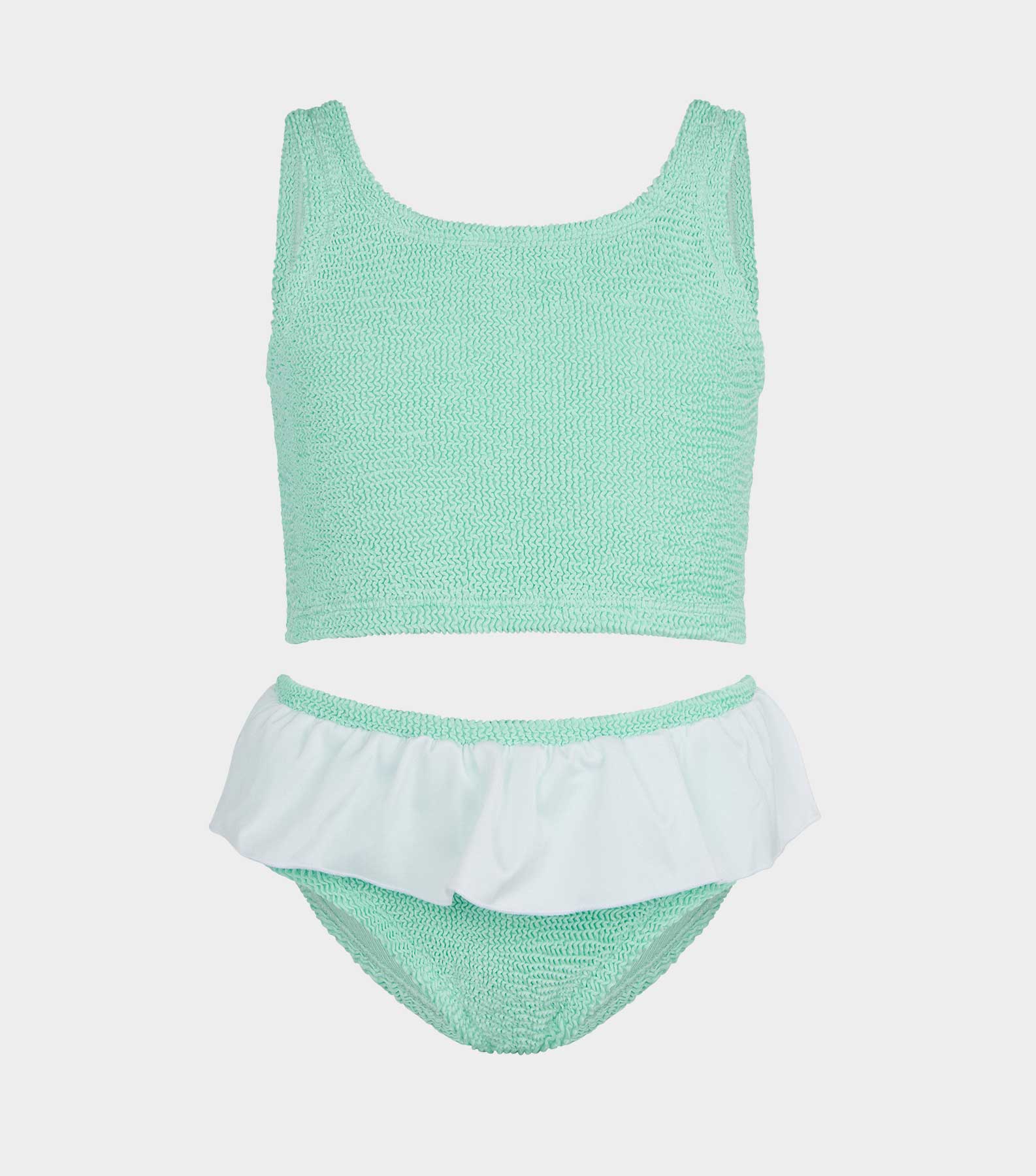 Kids Olive Bikini (Ages 7 to 12) - Metallic Mint