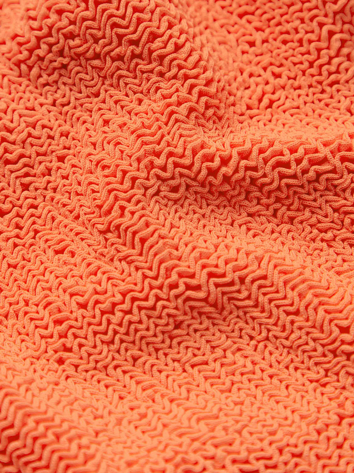 Fabric detail of Kids Orange Classic Swimsuit