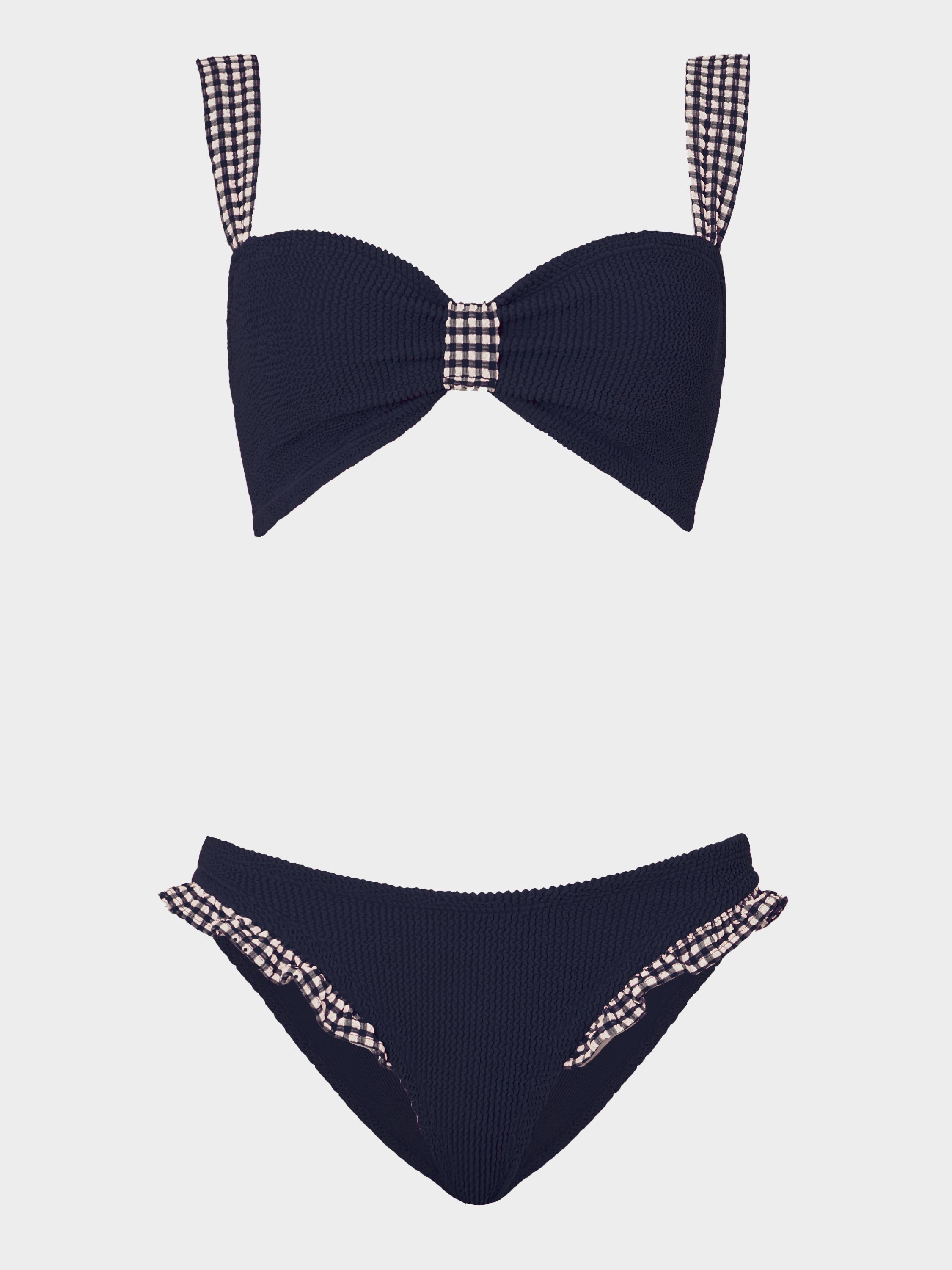 Loretta Bikini - Navy Gingham