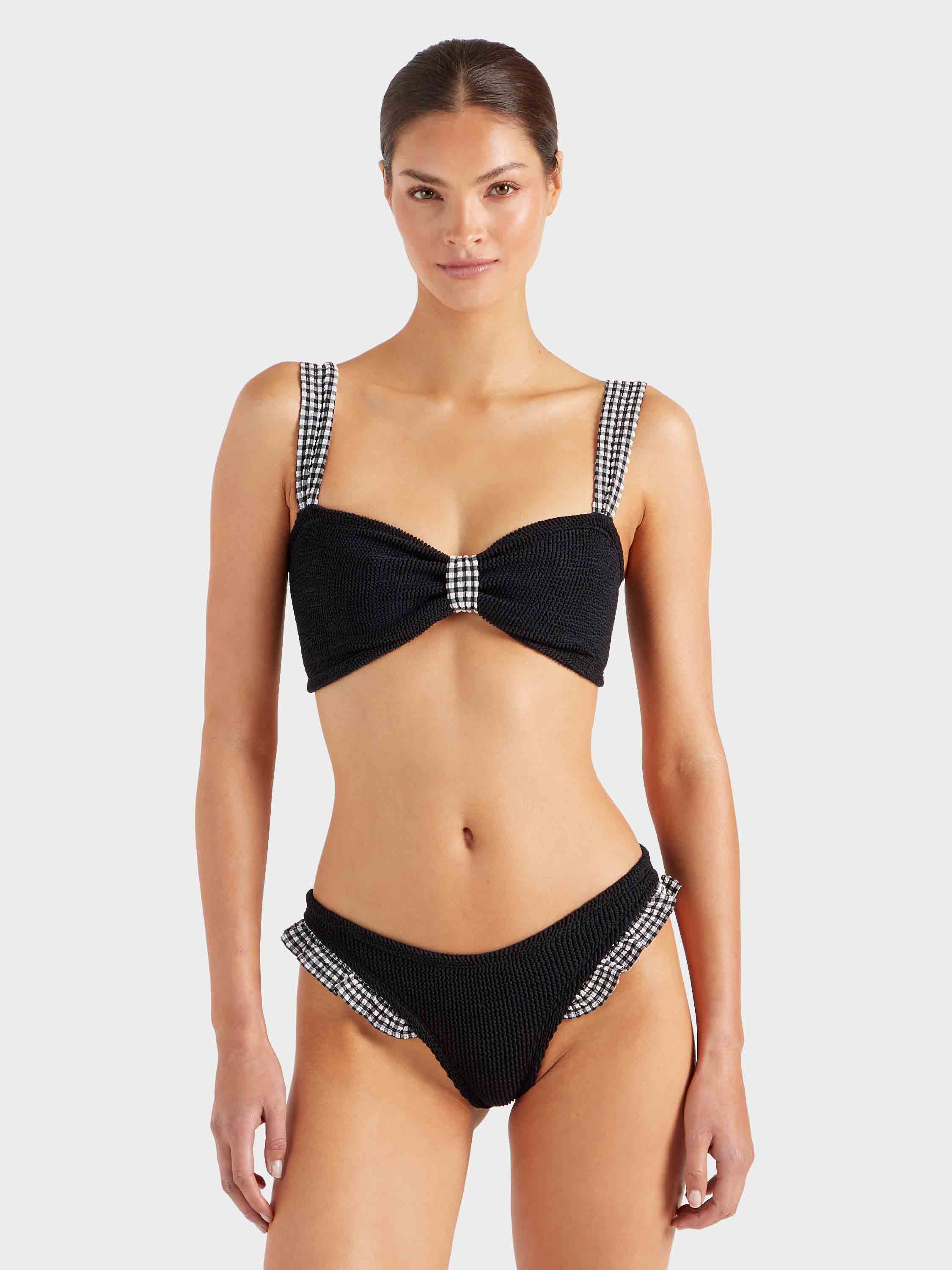 Loretta Bikini - Black Gingham