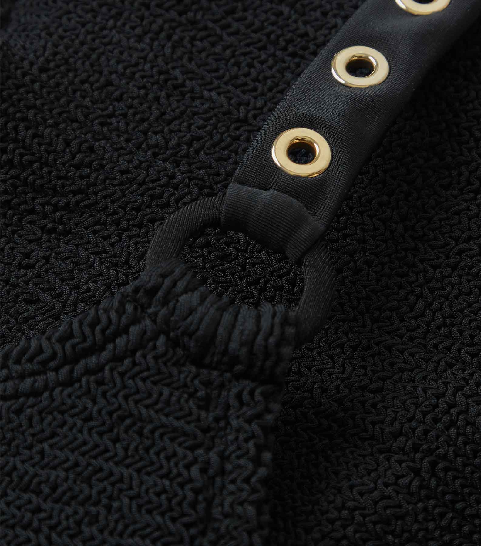 Melody Eyelet Swim - Black/Gold