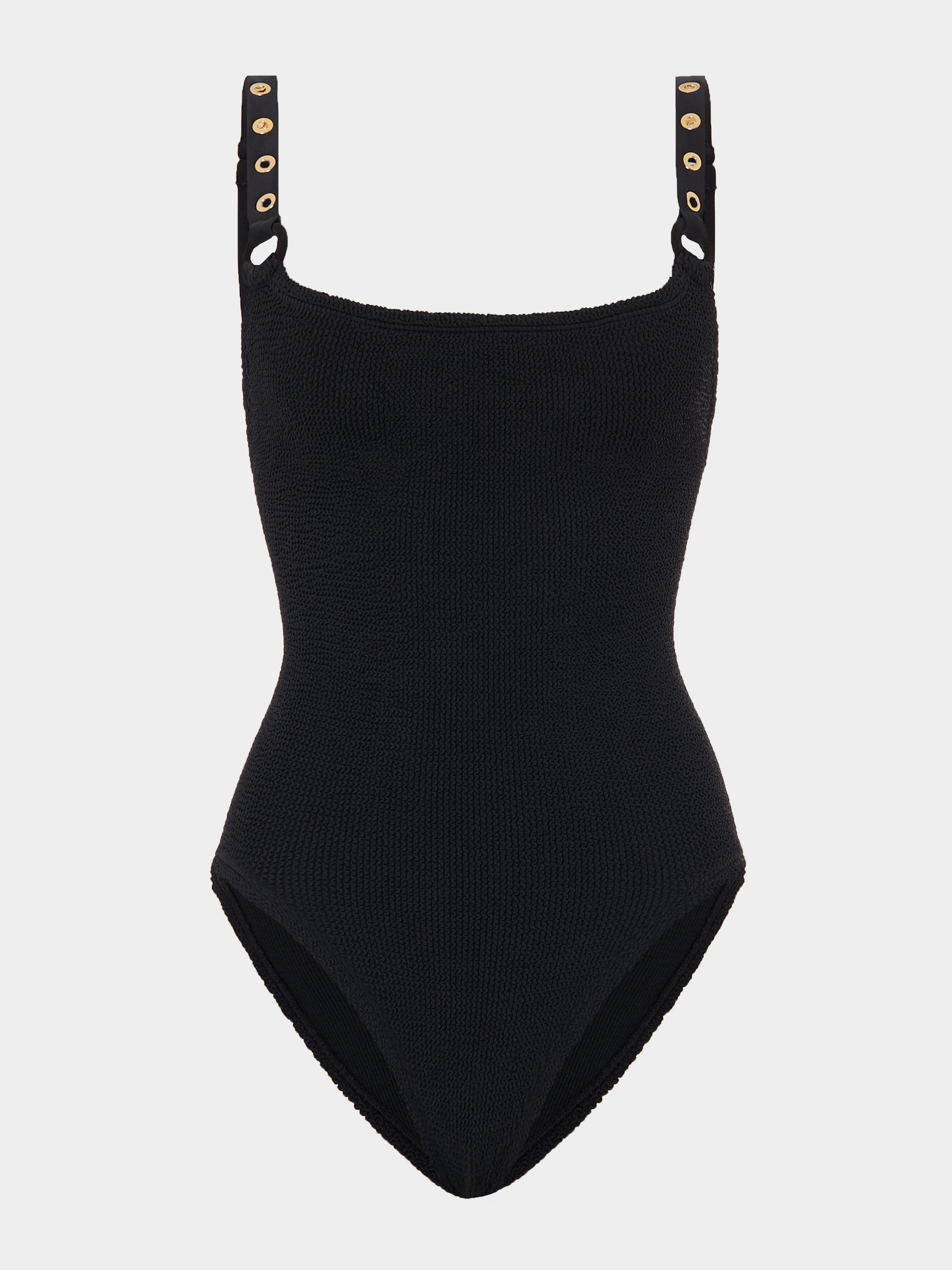 Melody Eyelet Swim - Black/Gold