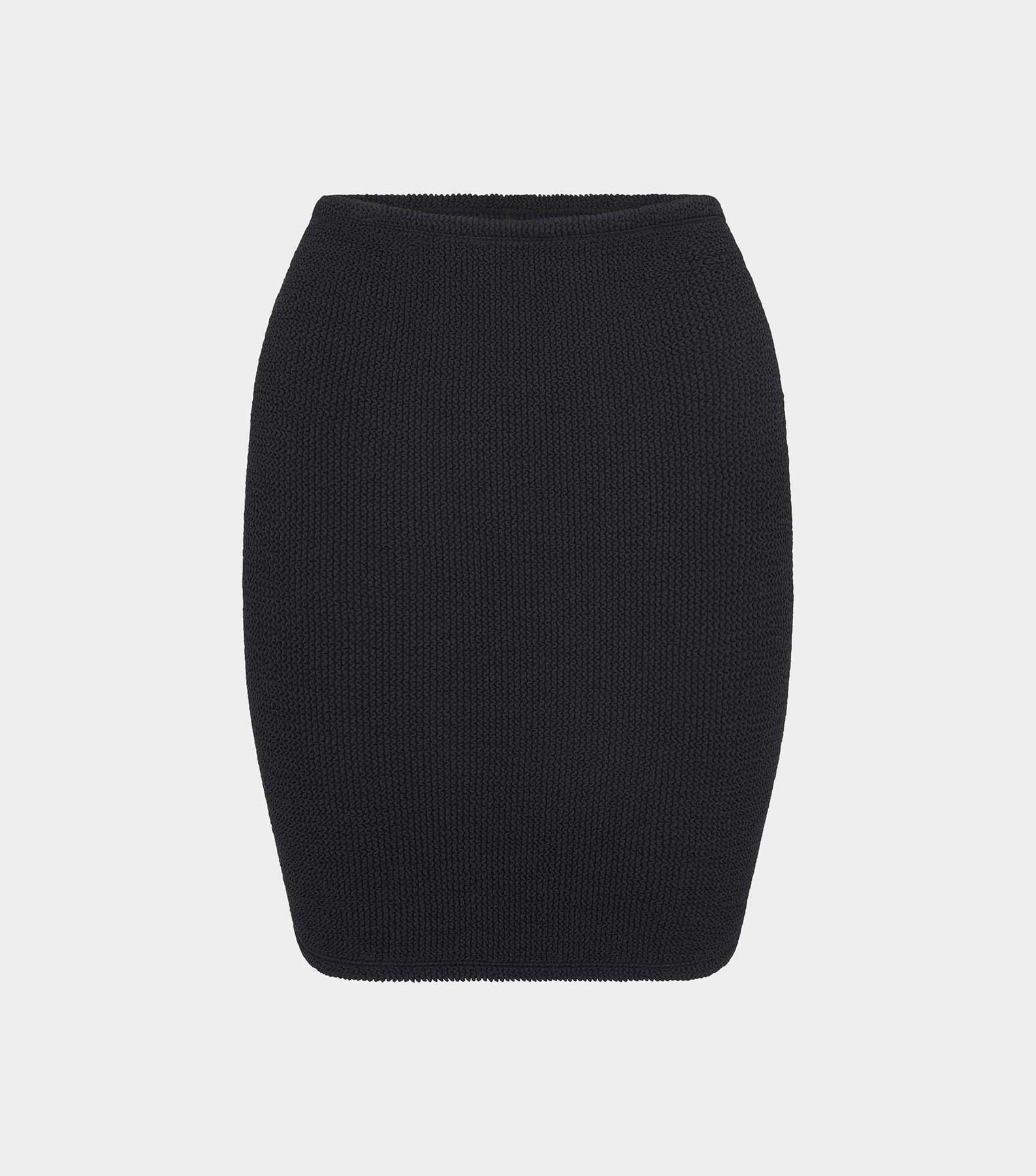 Mini Skirt/Strapless Tube Top - Black