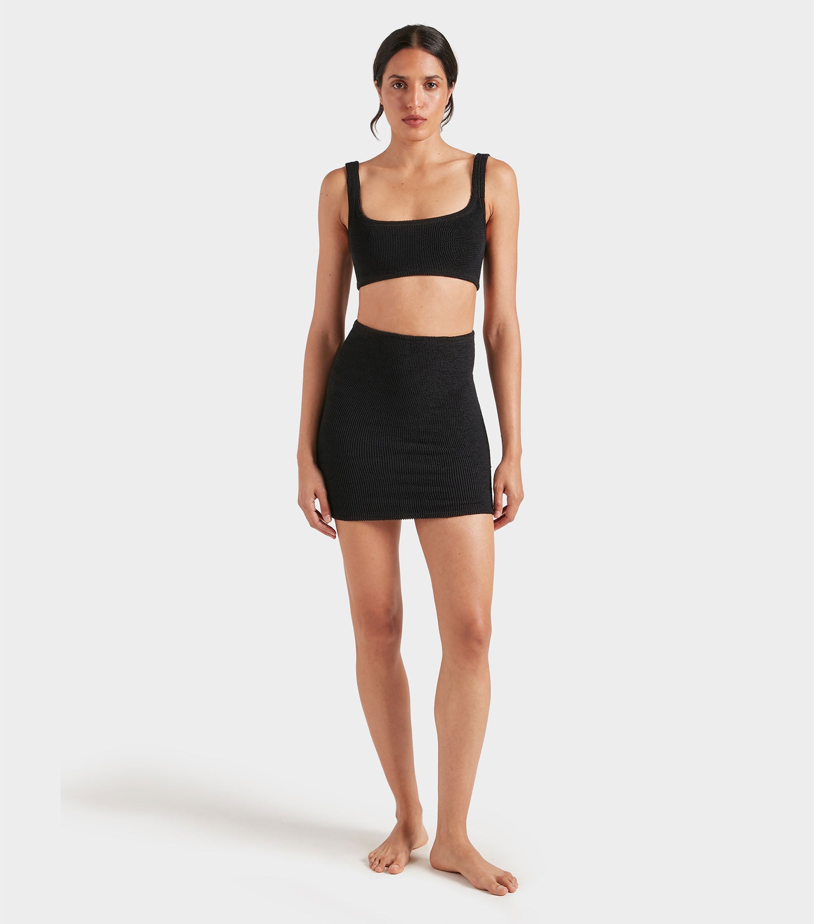 Mini Skirt/Tube Top - Black