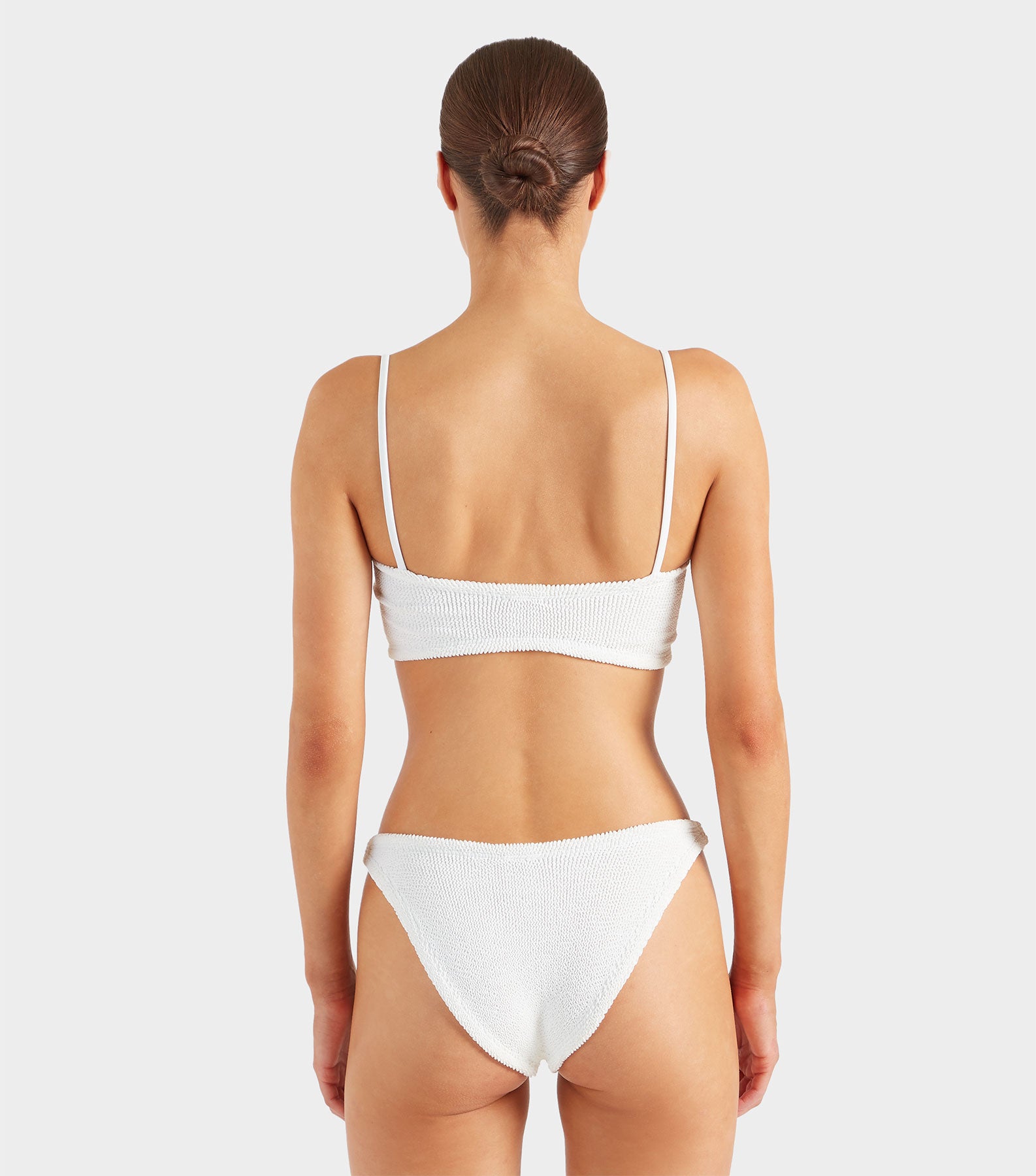 Misty Bikini With Pearly Hoop - White