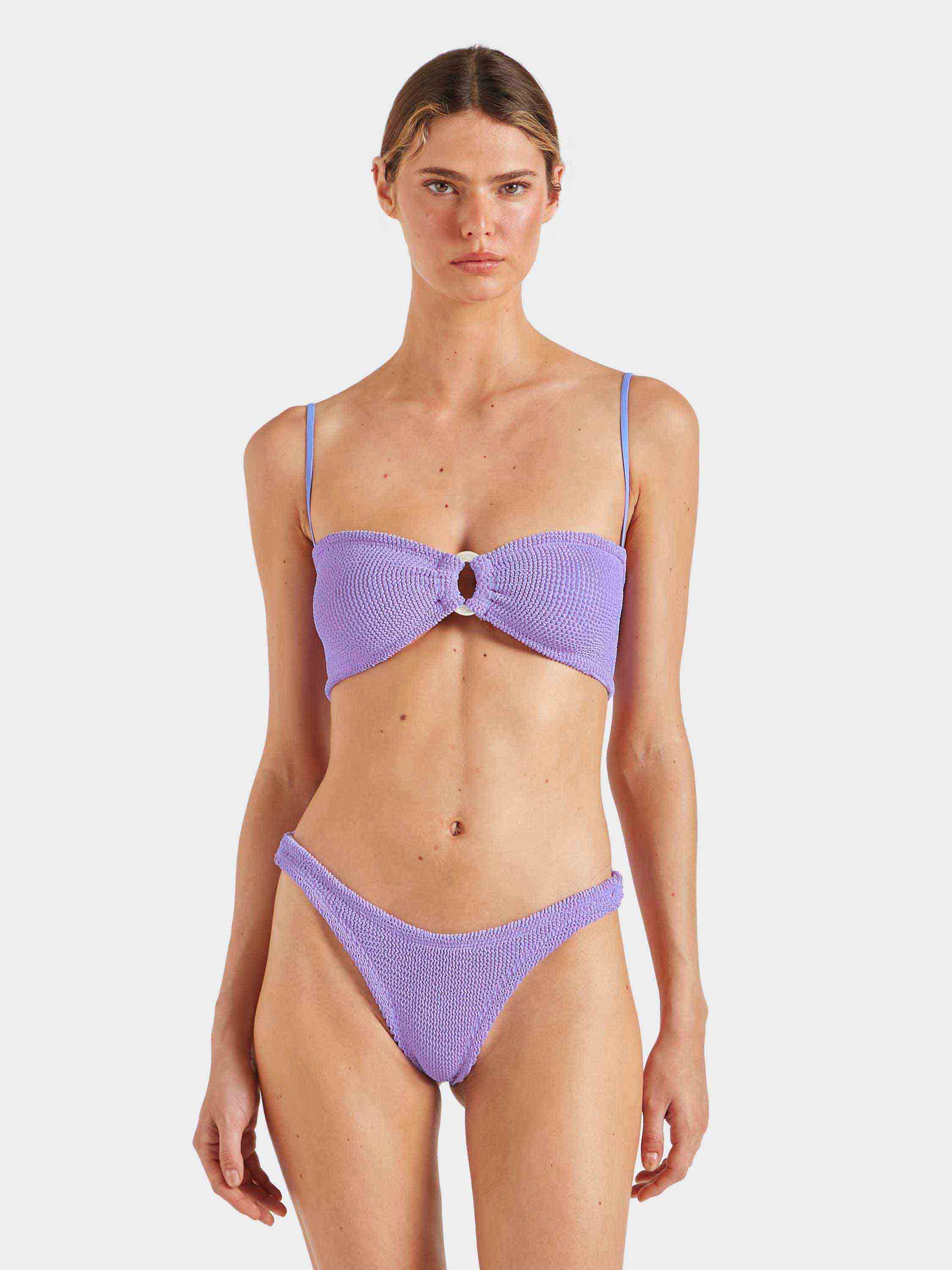 Misty Bikini With Pearly Hoop - Lilac