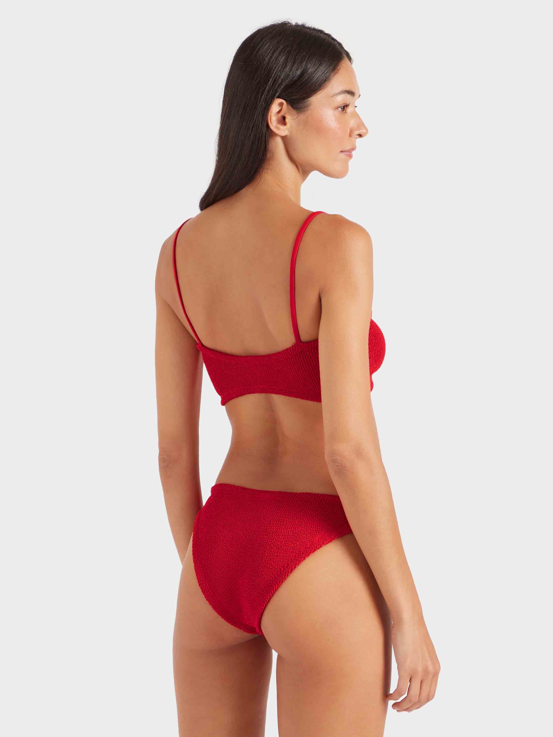 Misty Bikini With Tonal Hoops - Red