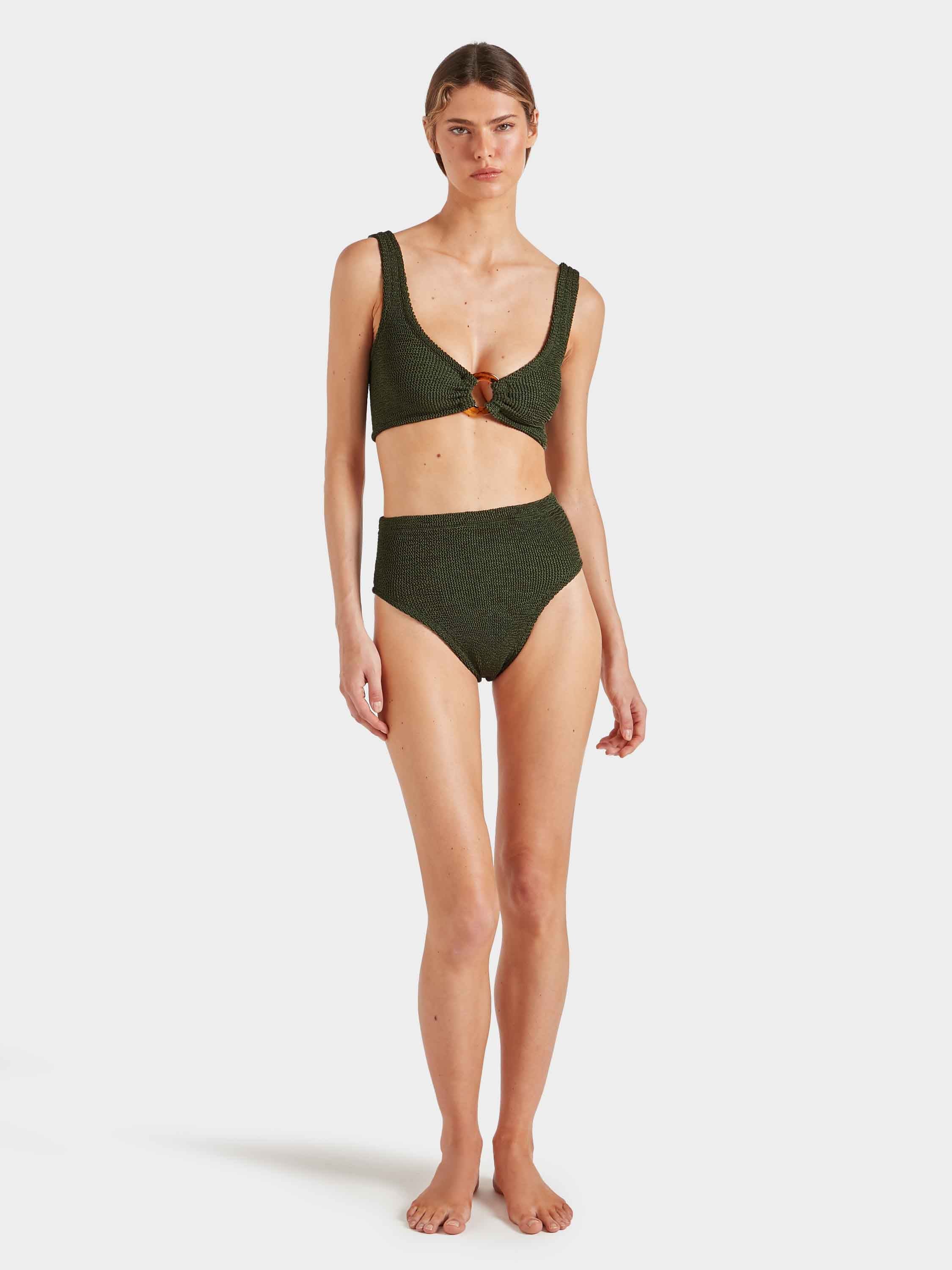 Nadine Bikini - Metallic Khaki