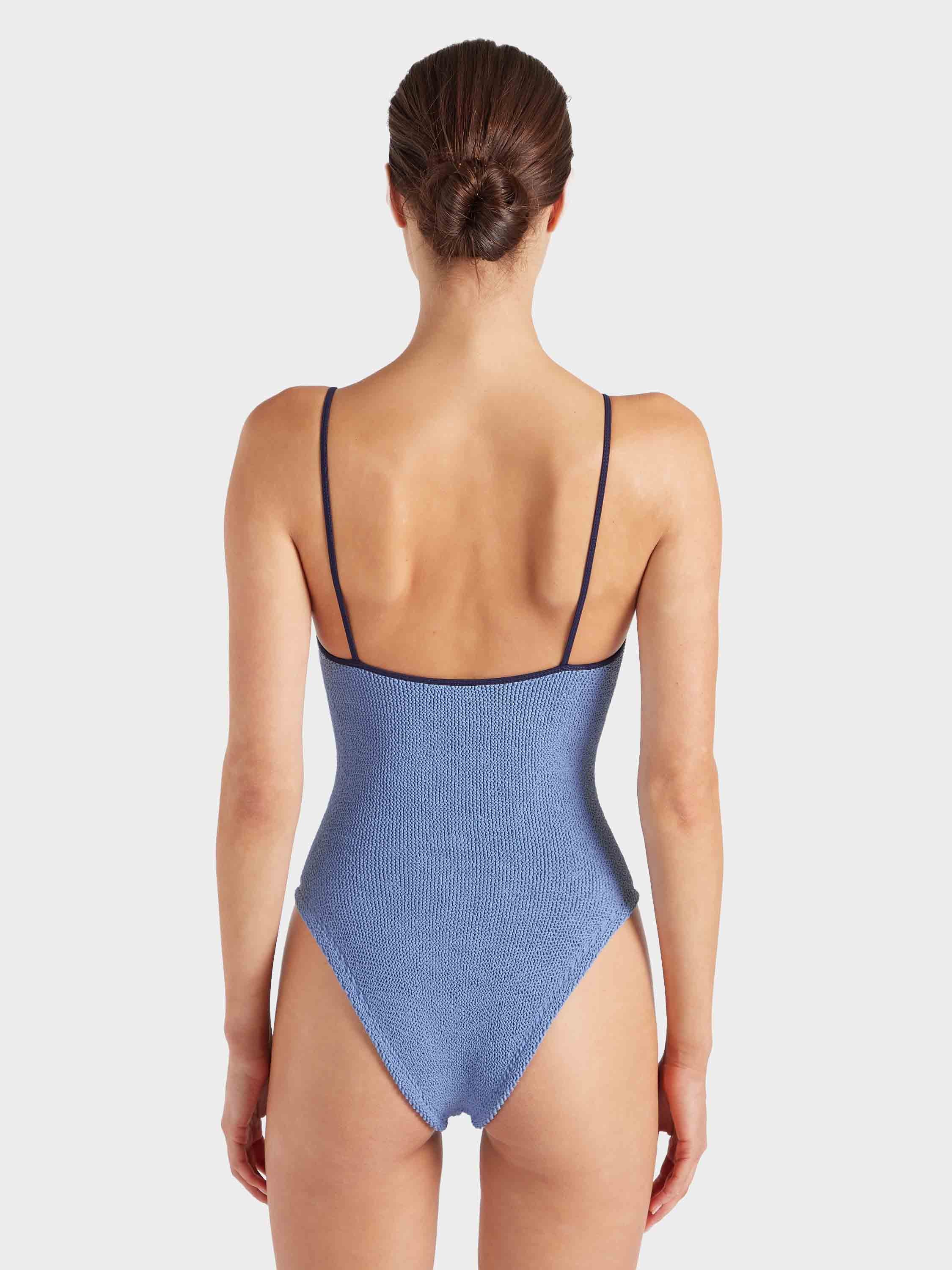 Pamela Swim Contrast - Cornflower/Navy