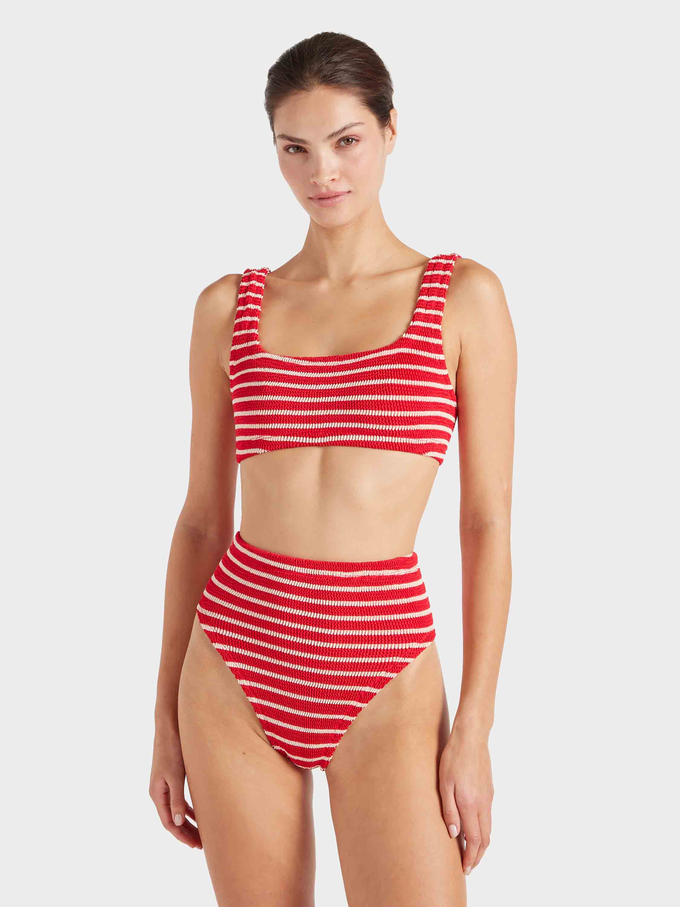 Patricia Bikini - Red/White Stripe