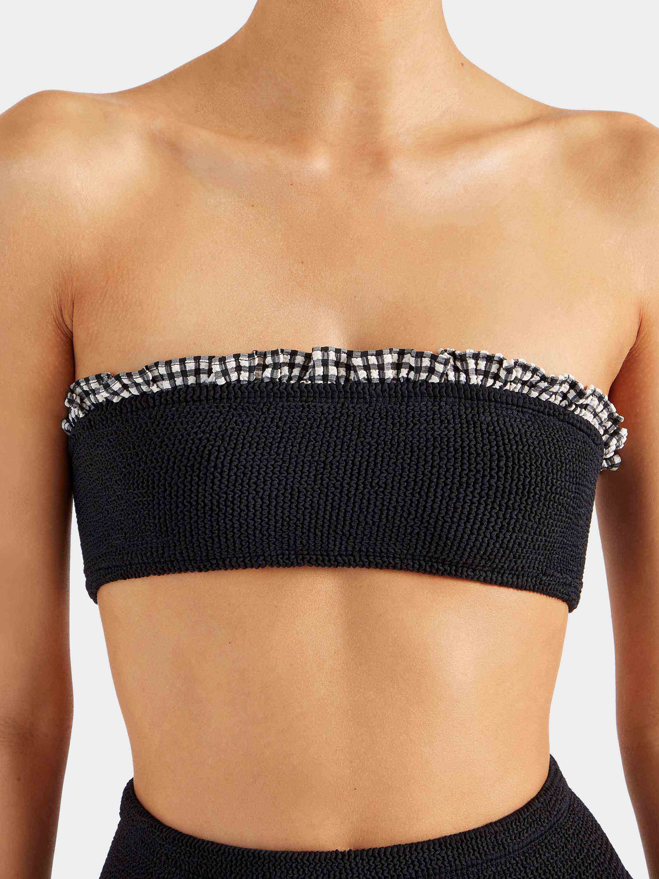 Peggy Bikini - Black Gingham