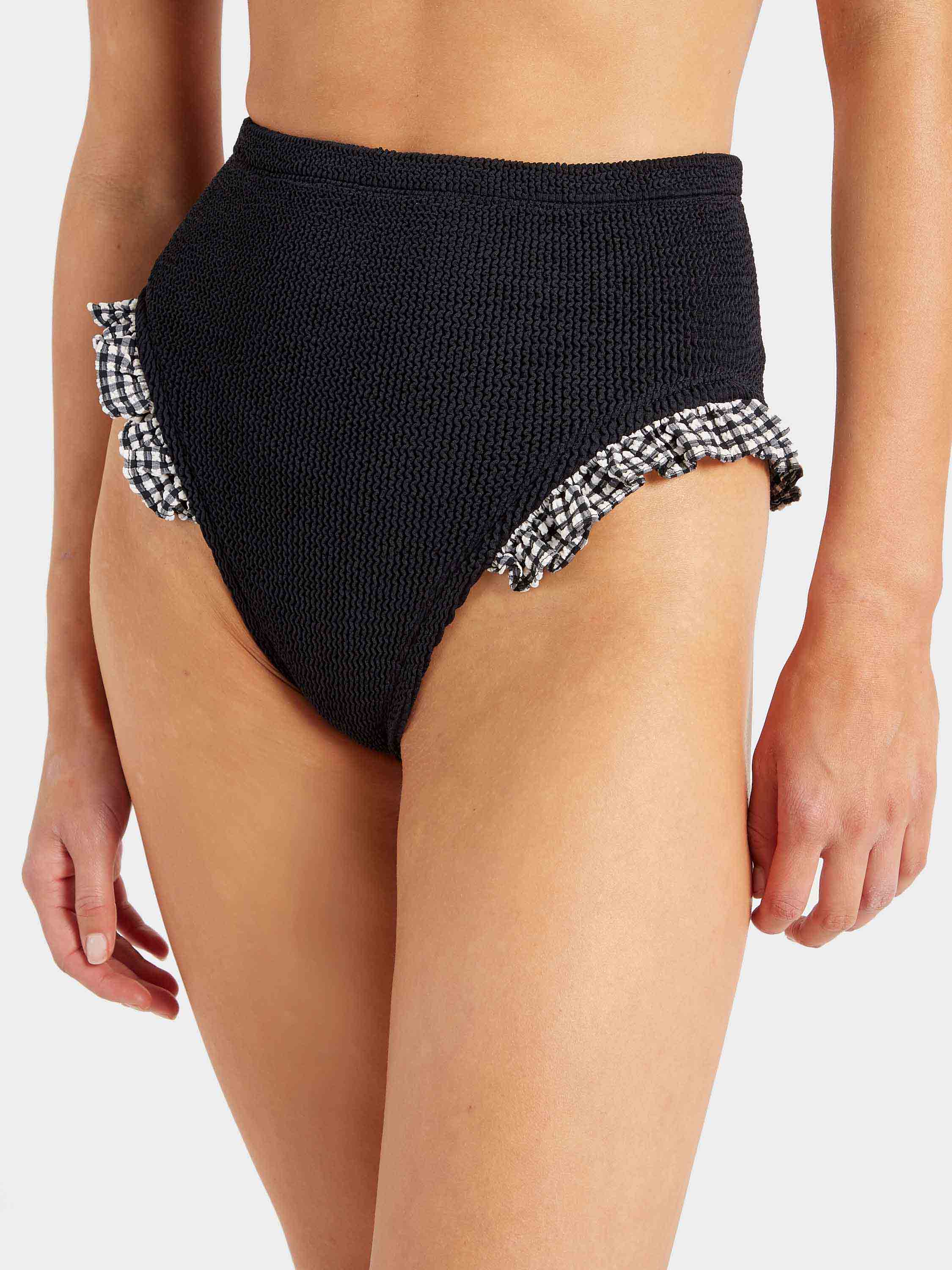 Peggy Bikini - Black Gingham