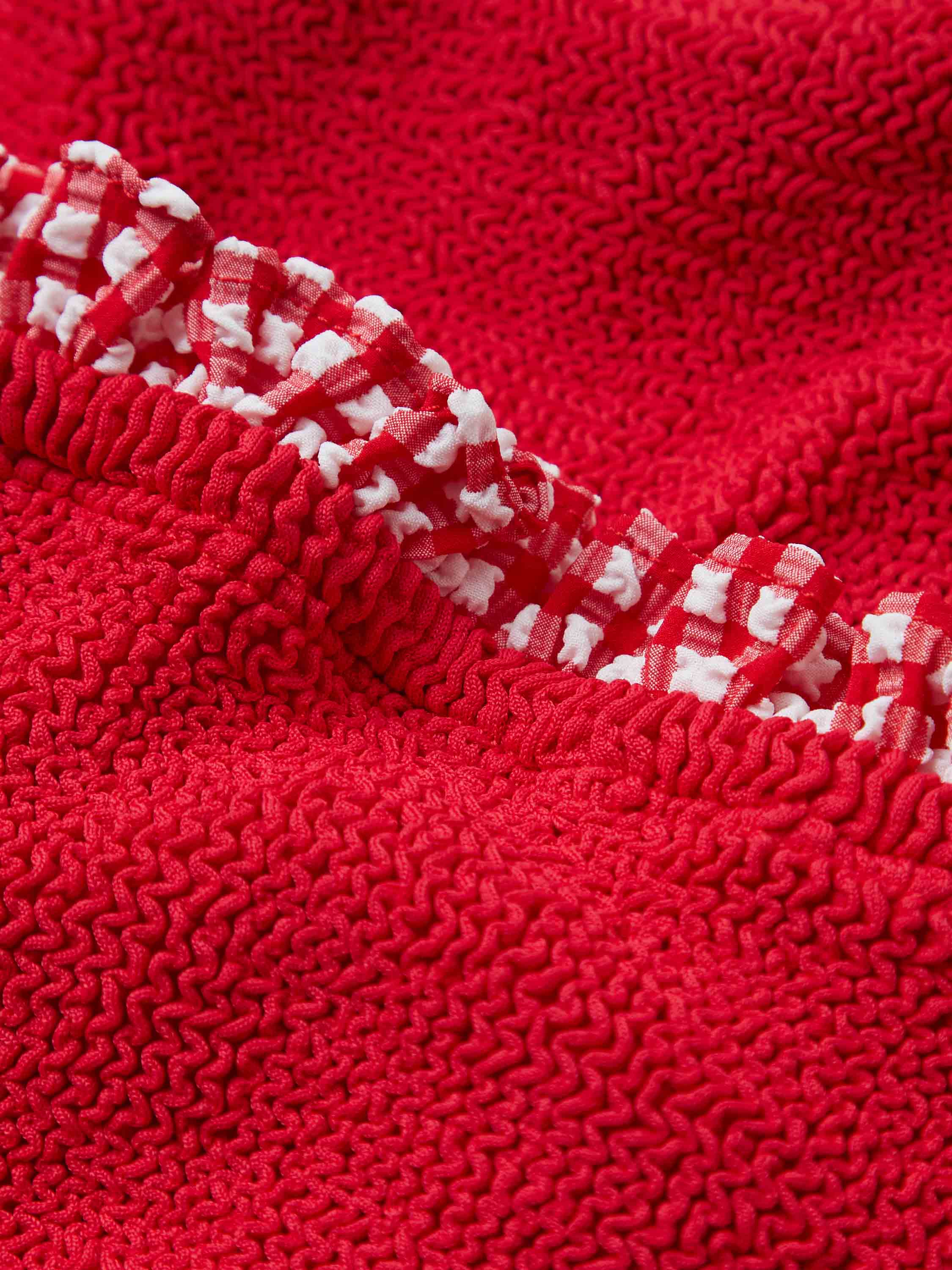 Kids Duo Denise Swim (Ages 7 to 12) - Red Gingham