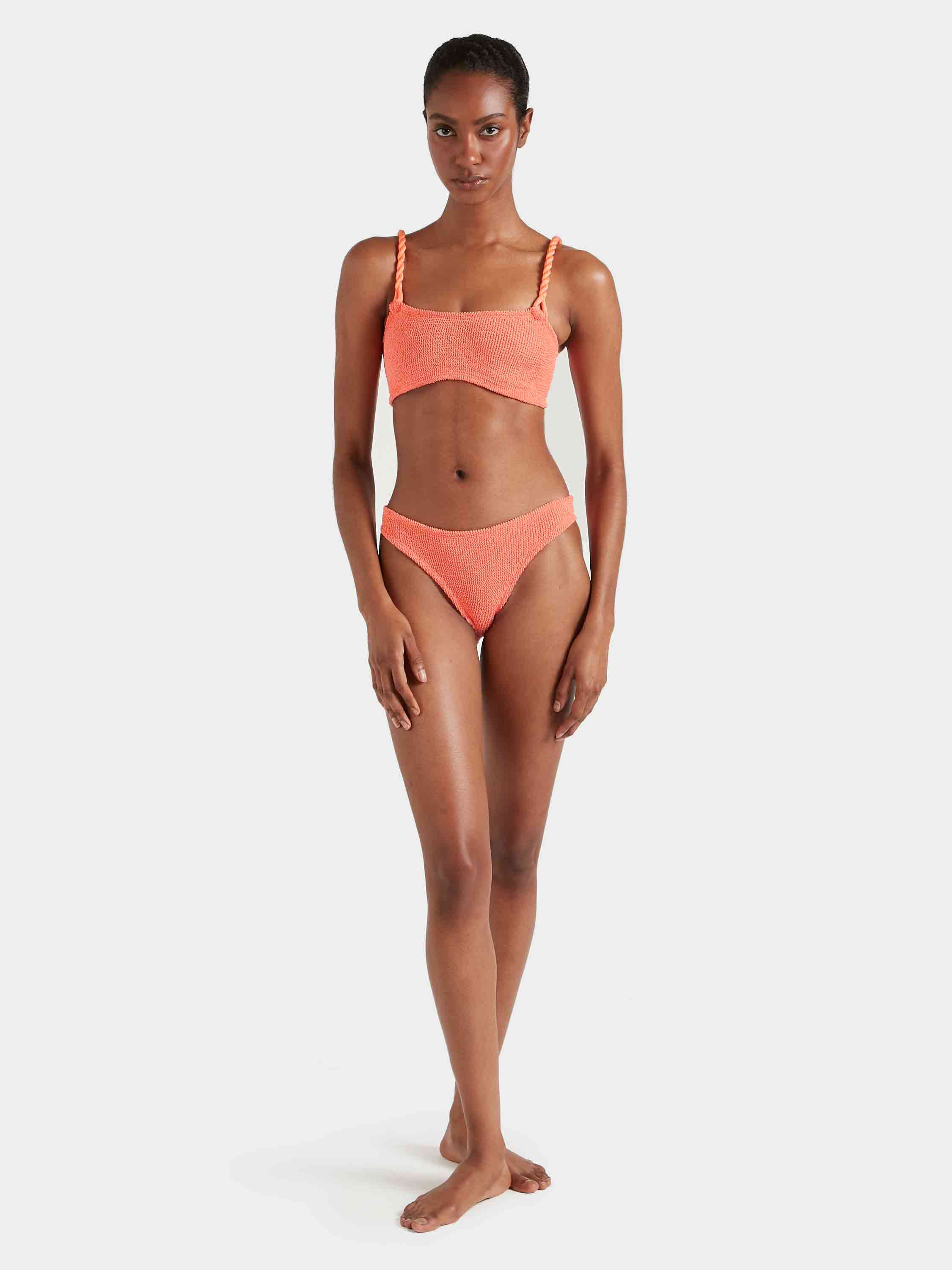 For La Samanna, A Belmond Hotel Phoebe Bikini - Metallic Coral