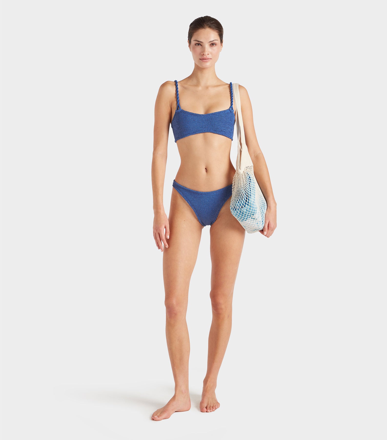 Phoebe Bikini - Metallic Denim