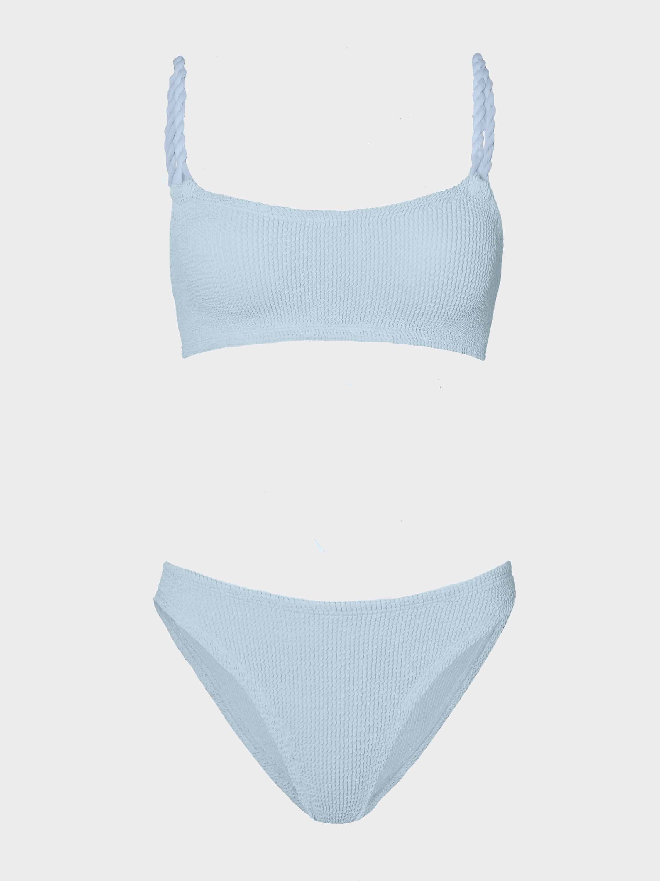 Phoebe Bikini - Metallic Ice Blue
