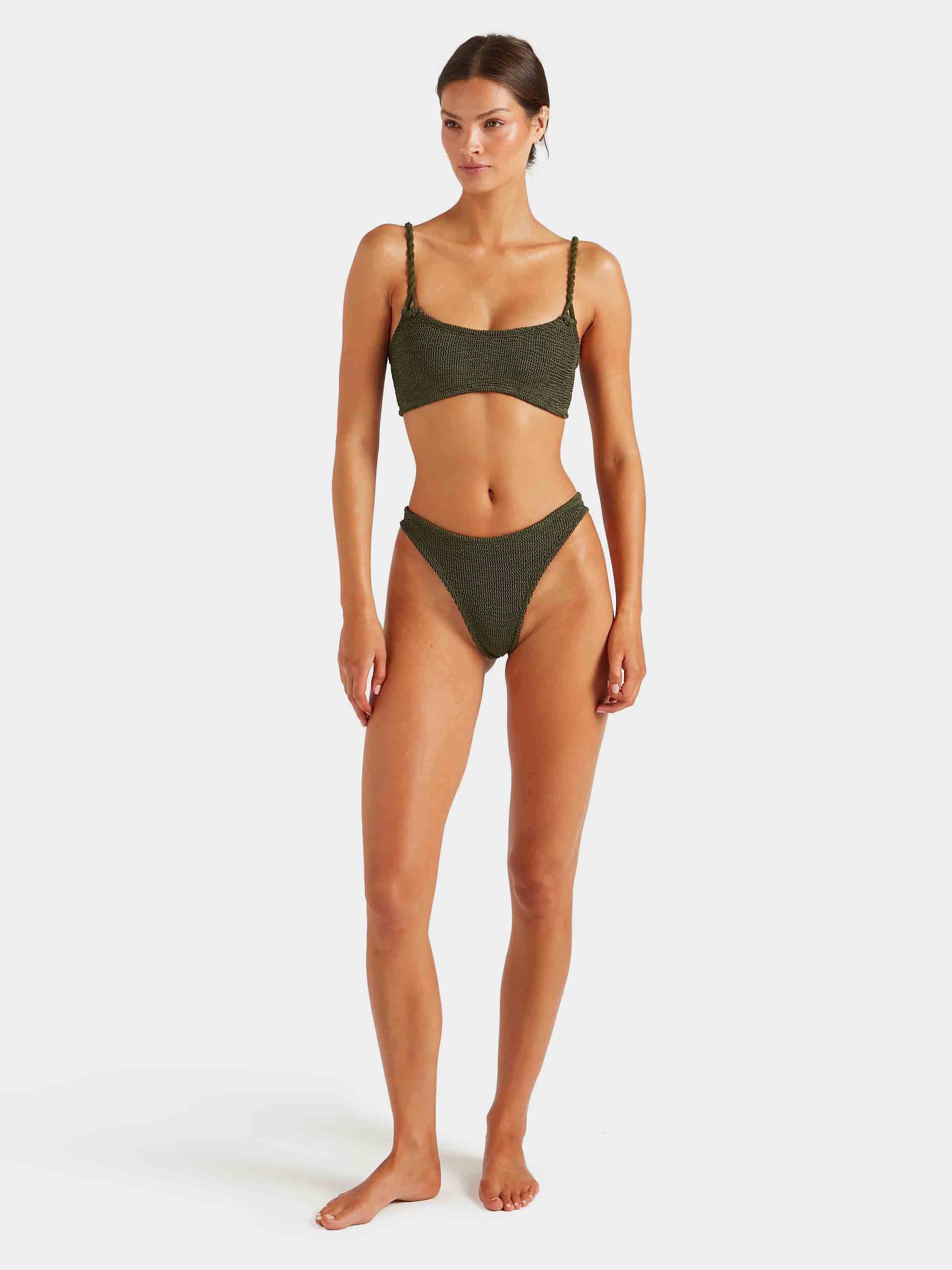 Phoebe Bikini - Metallic Khaki